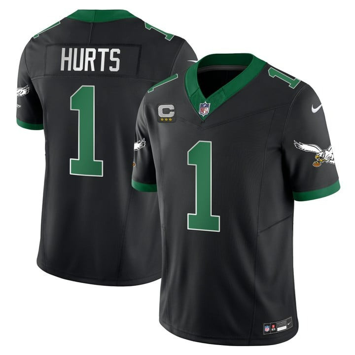 Jalen Hurts Men's Philadelphia Eagles Kelly Green Vapor Limited Kelly Black Jersey - All Stitched