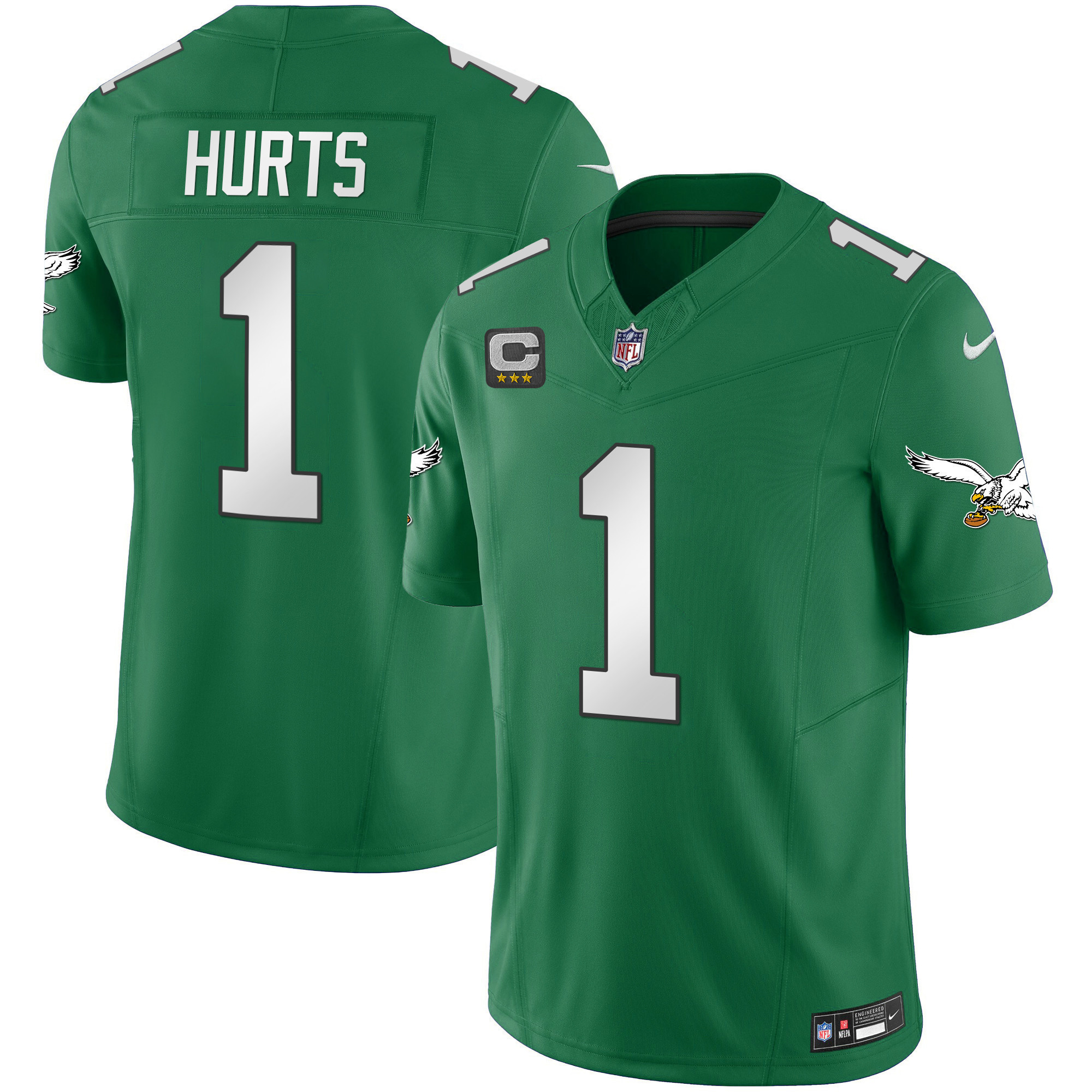 Jalen Hurts Men's Philadelphia Eagles Kelly Green Vapor Limited Kelly Green Jersey - All Stitched