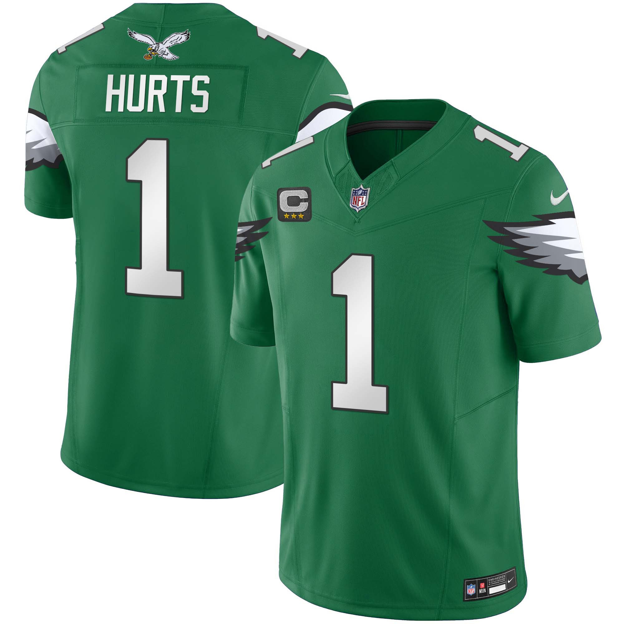 Jalen Hurts Men's Philadelphia Eagles Kelly Green Vapor Limited Kelly Green Jersey - All Stitched