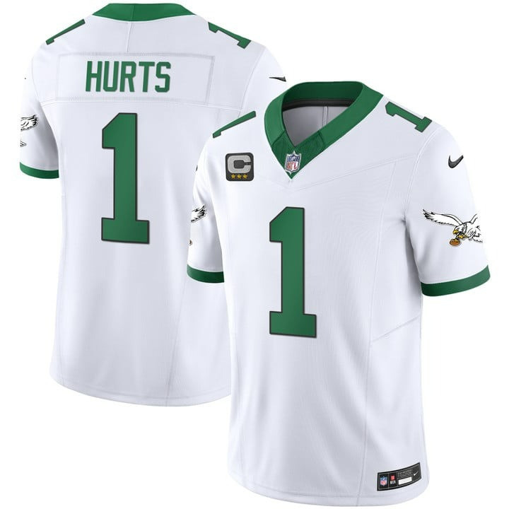 Jalen Hurts Men's Philadelphia Eagles Kelly Green Vapor Limited Kelly White Jersey - All Stitched