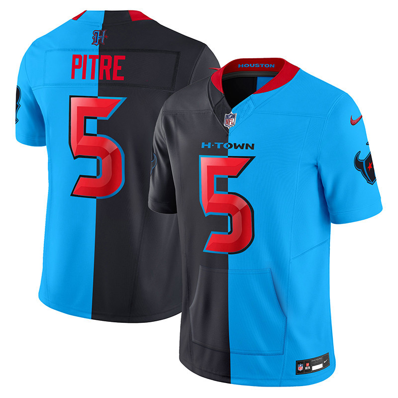 Jalen Pitre Men's Houston Texans 2024 Vapor Hand Warmer Split Jersey - All Stitched