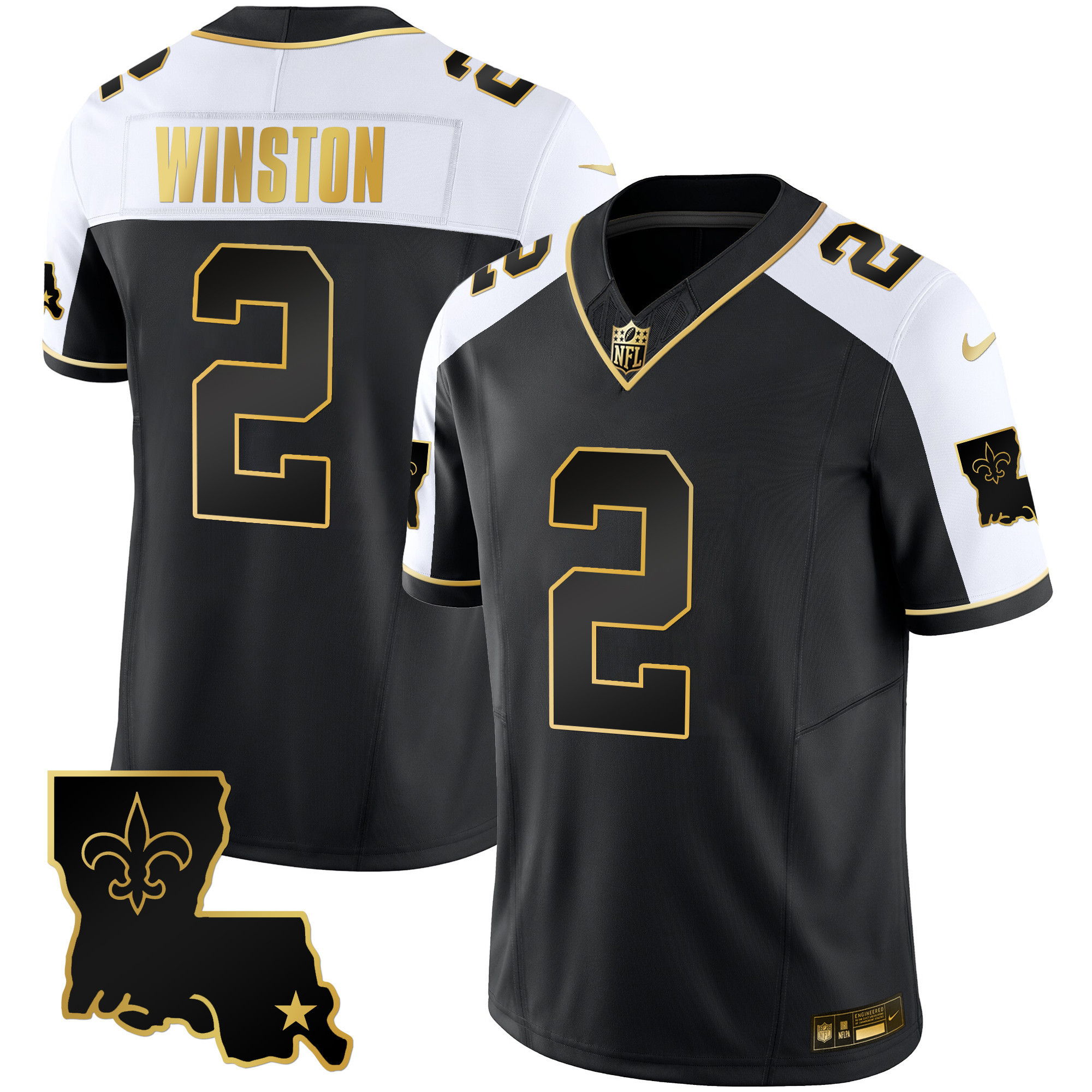 Jameis Winston Men's New Orleans Saints 1987 Legacy Gold Vapor Alternate Jersey - All Stitched