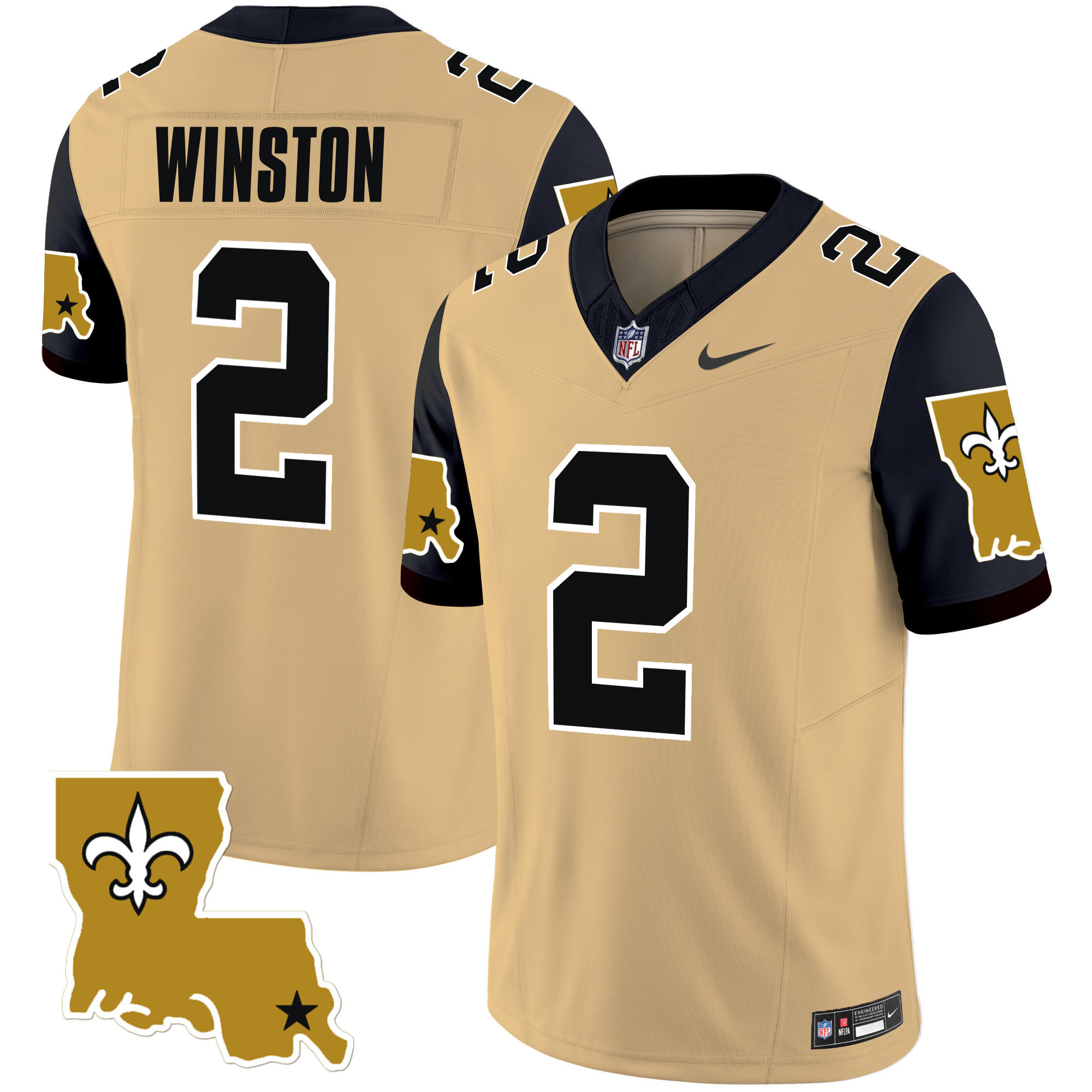 Jameis Winston Men's New Orleans Saints 1987 Legacy Vapor Limited Gold Jersey - All Stitched