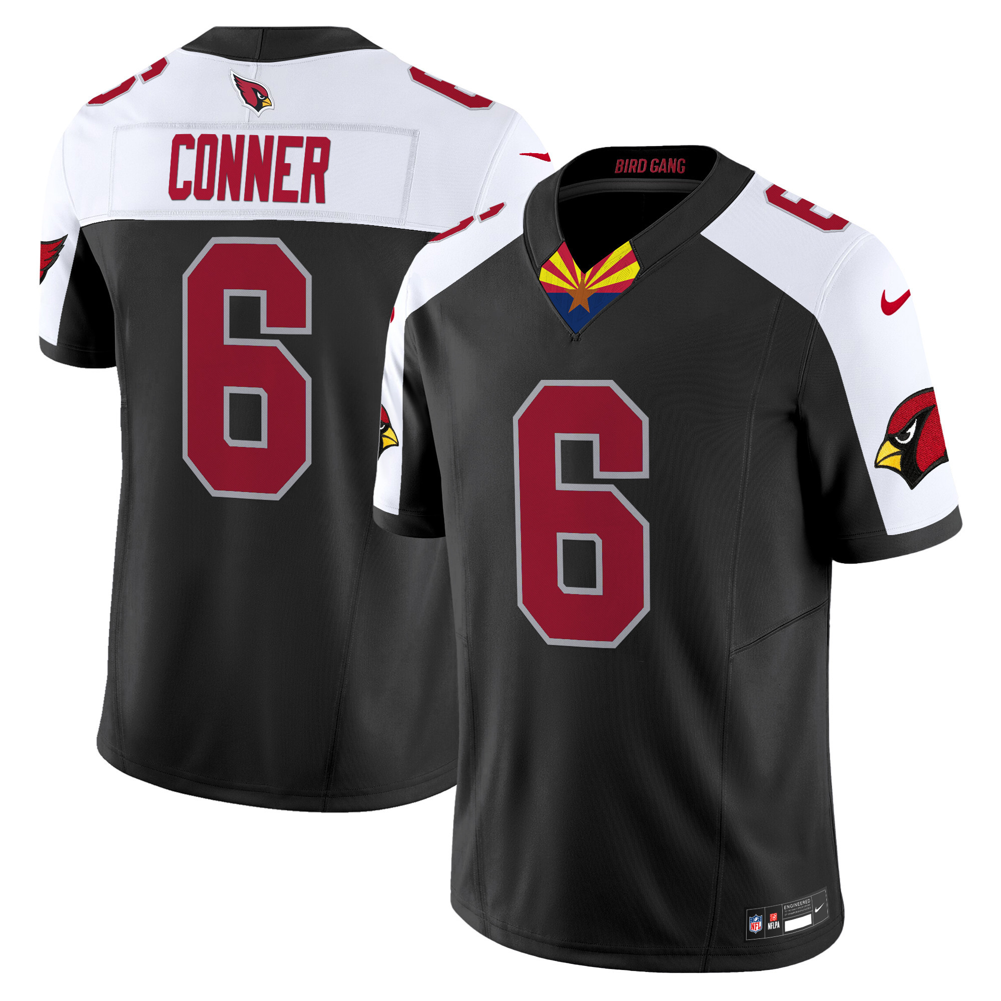 James Conner Men's Arizona Cardinals 2024 Special Vapor Limited Black Alternate Jersey - All Stitched