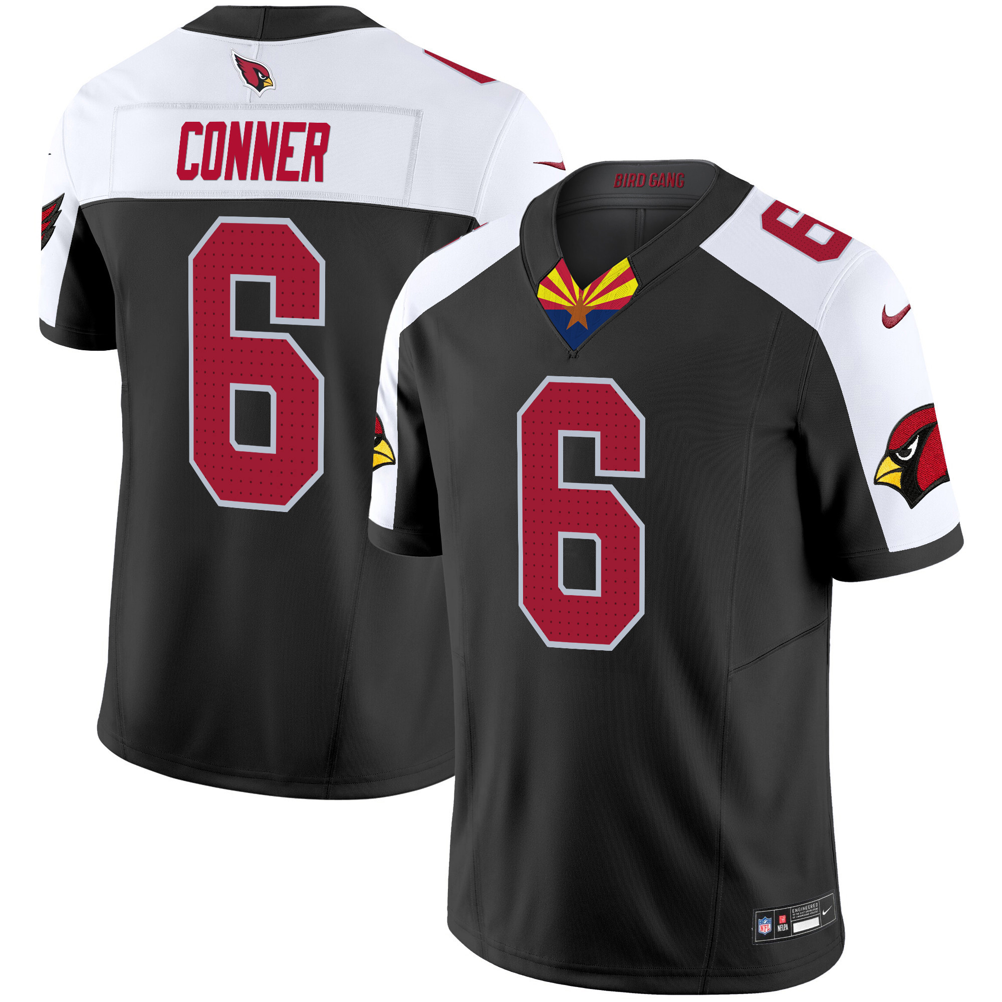 James Conner Men's Arizona Cardinals 2024 Special Vapor Limited Black Alternate Jersey - All Stitched