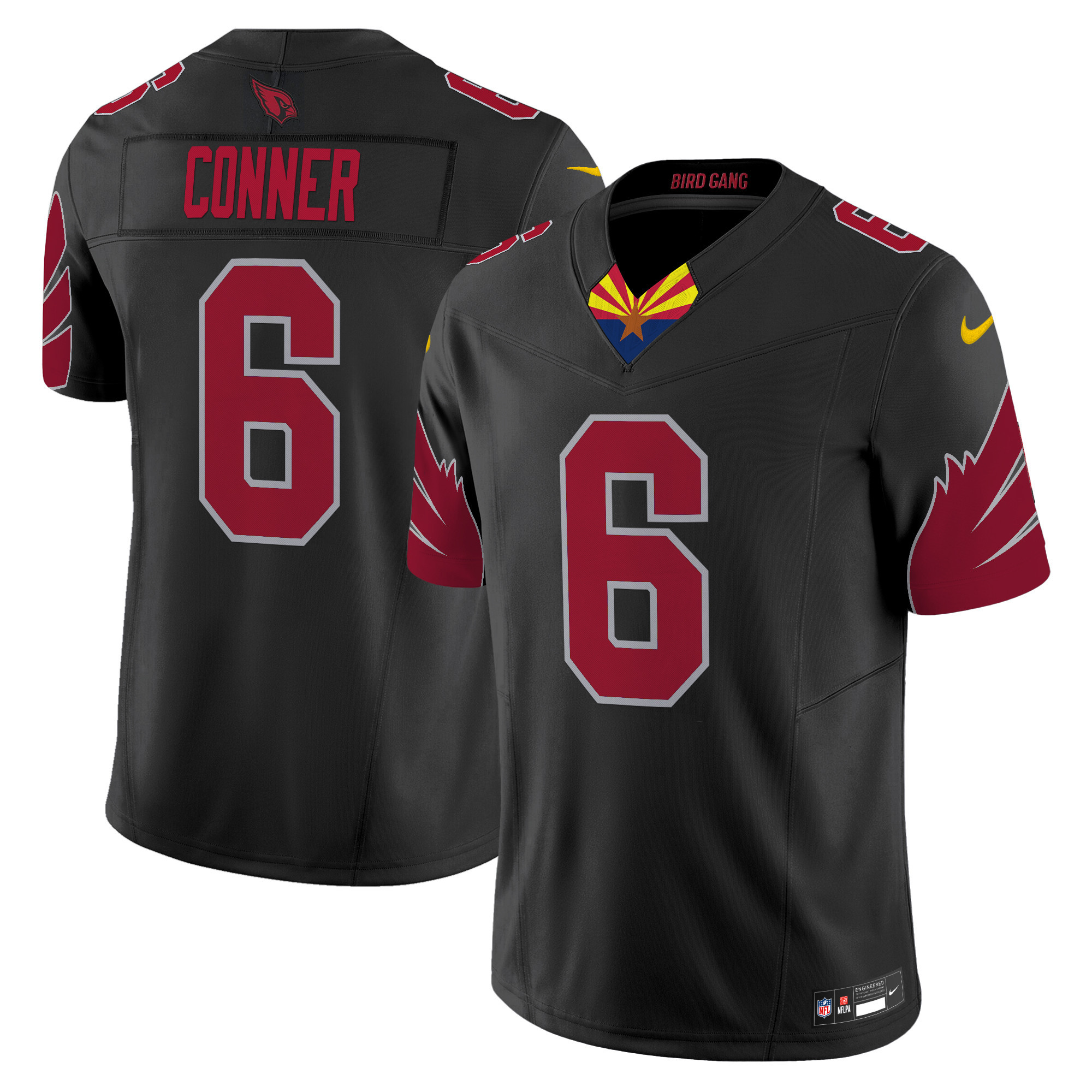 James Conner Men's Arizona Cardinals 2024 Special Vapor Limited Black Jersey - All Stitched