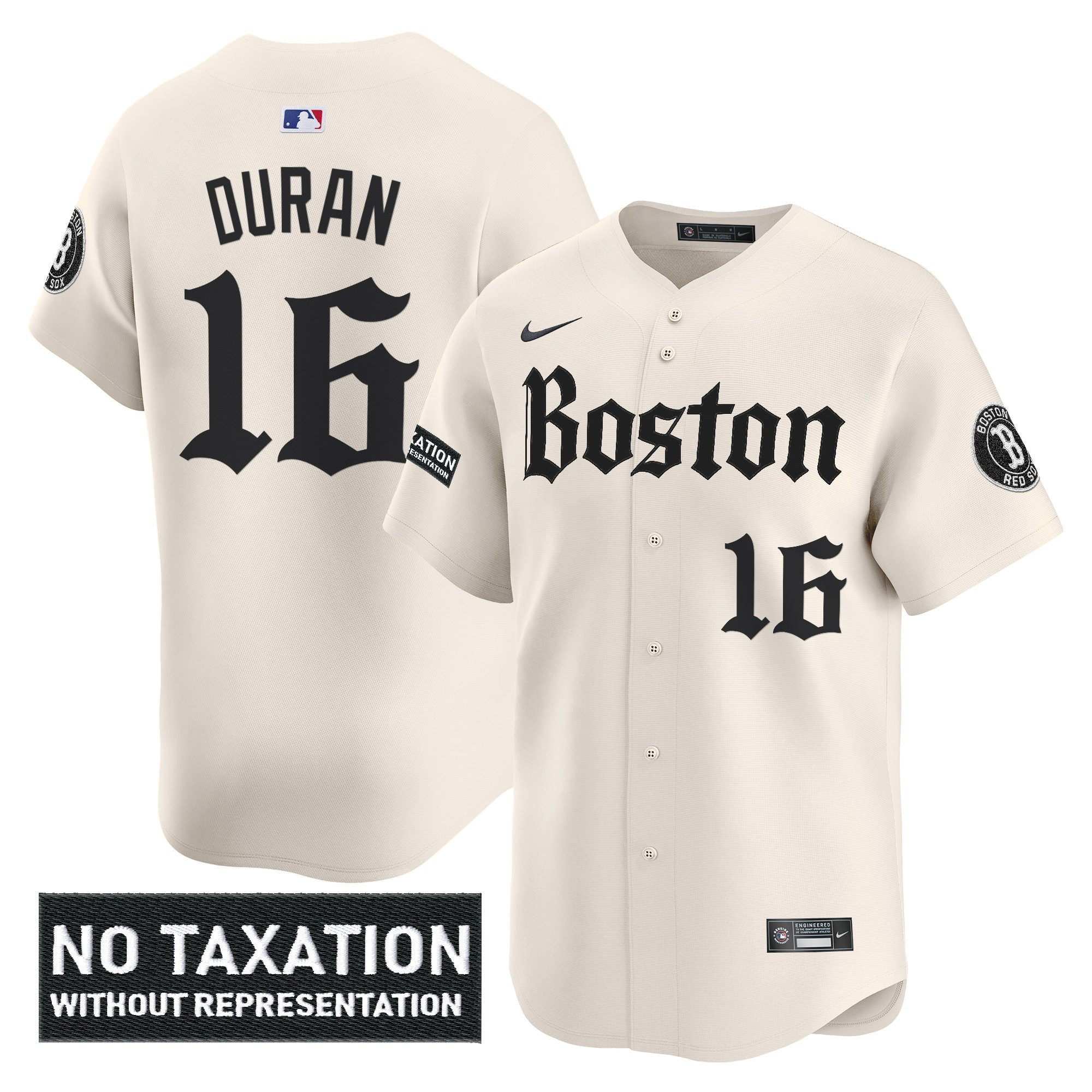Jarren Duran Men's Boston Red Sox 'Retro Newspaper Edition' Vapor Premier Limited Retro Newspaper Jersey - All Stitched