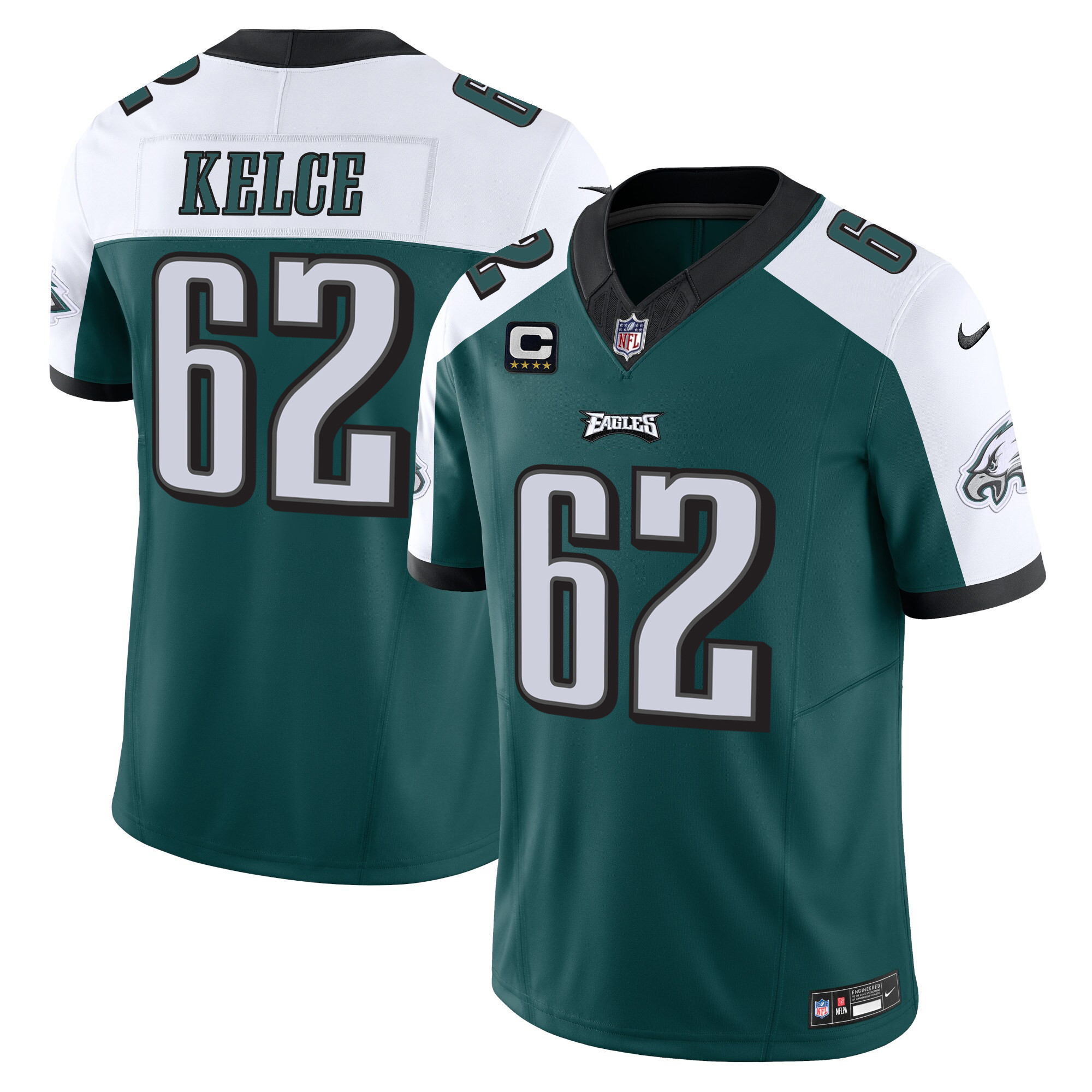 Jason Kelce Men's Philadelphia Eagles Vapor Limited Alternate Jersey - All Stitched