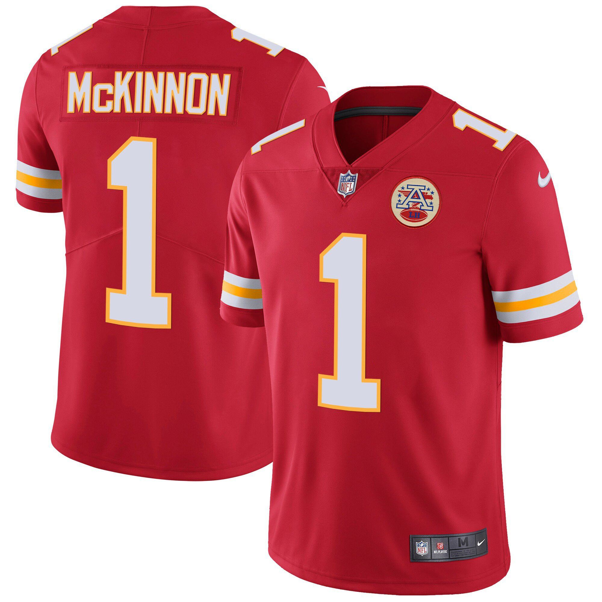 Jerick McKinnon Men's Kansas City Chiefs Player Vapor Red Jersey - All Stitched