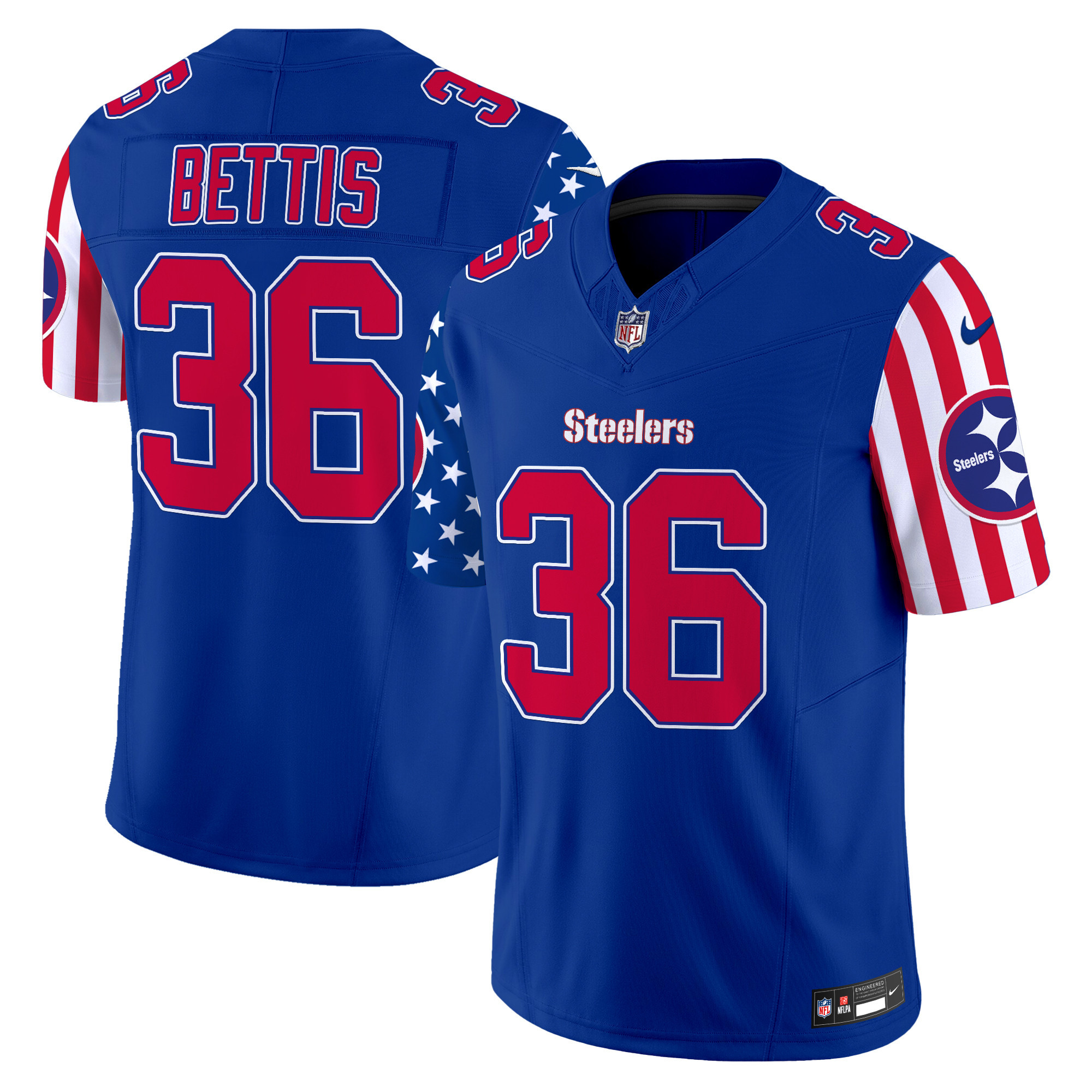 Jerome Bettis Men's Pittsburgh Steelers American Style Vapor Limited Royal Jersey - All Stitched