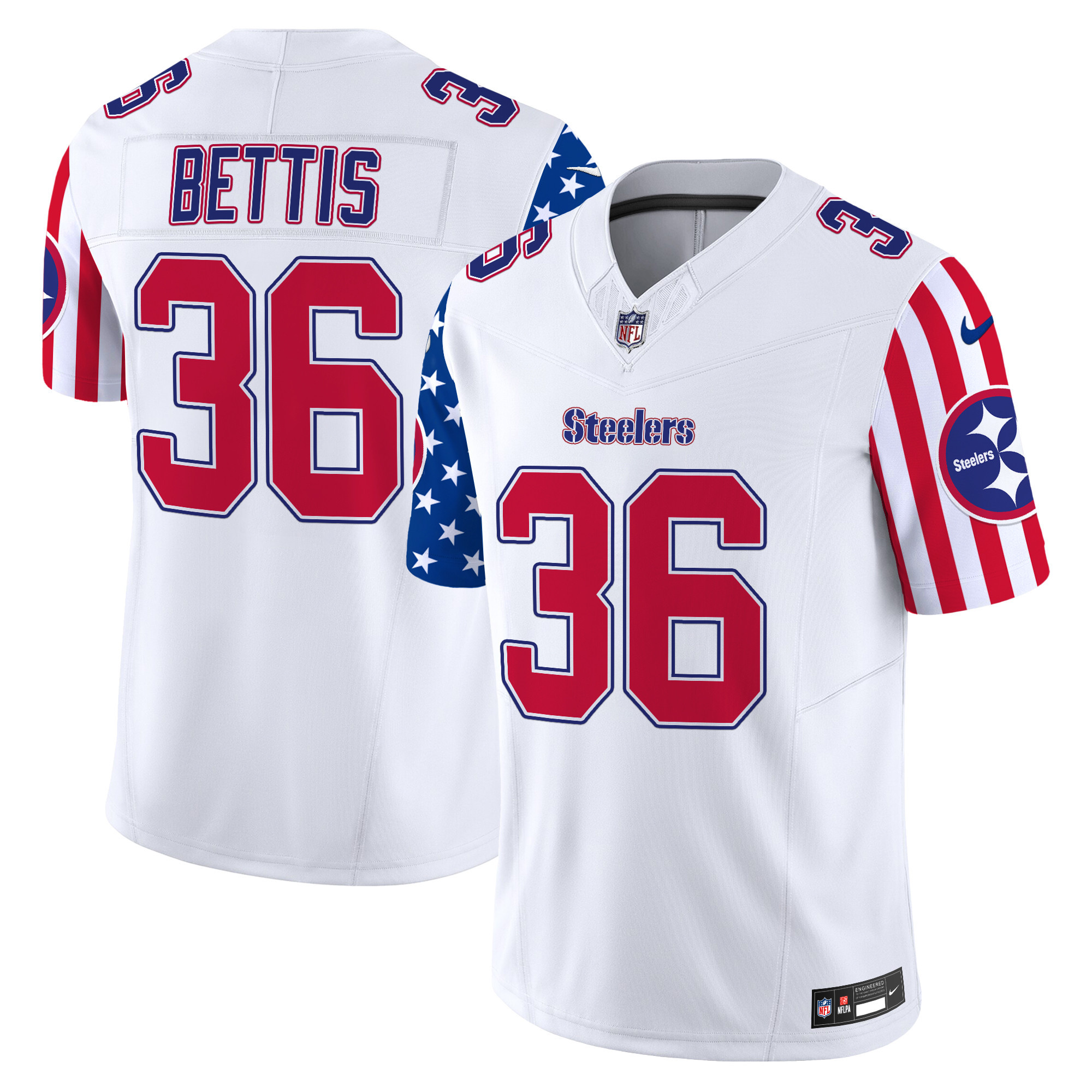 Jerome Bettis Men's Pittsburgh Steelers American Style Vapor Limited White Jersey - All Stitched