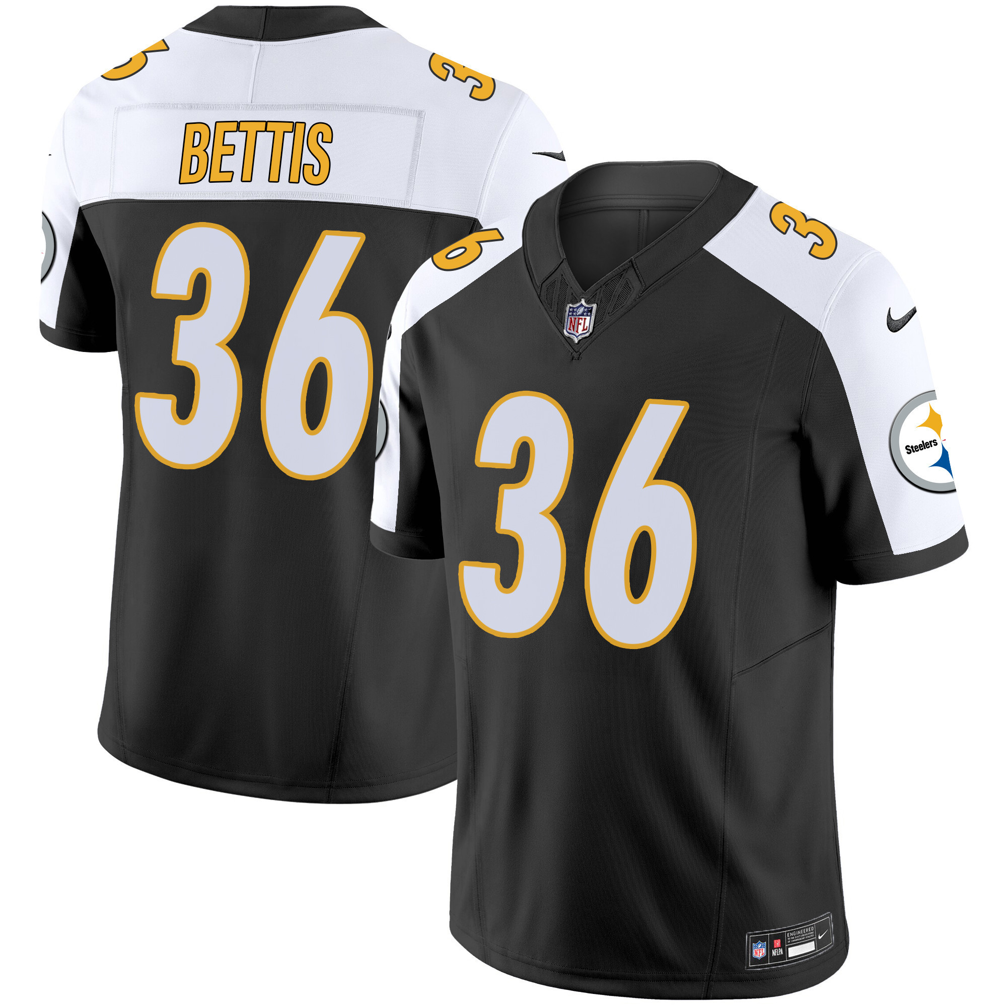 Jerome Bettis Men's Pittsburgh Steelers Vapor Limited Black Alternate Jersey - All Stitched