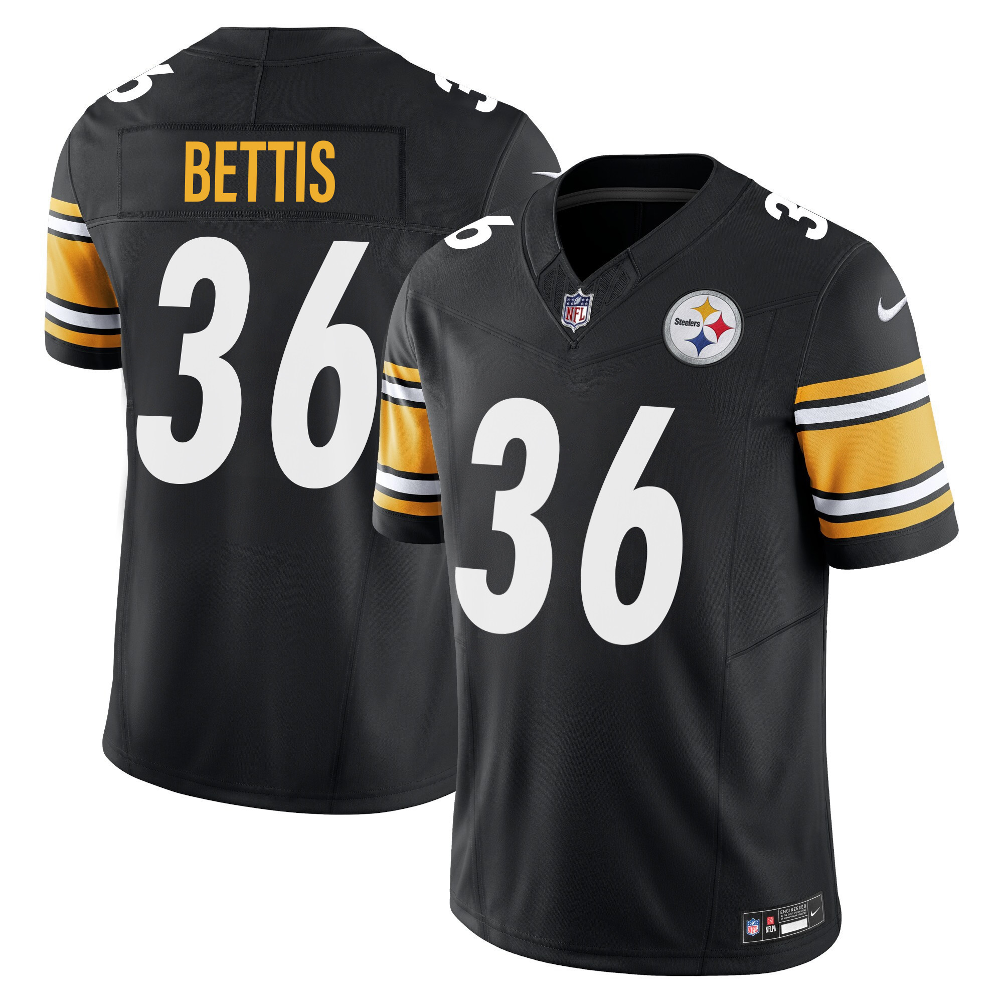 Jerome Bettis Men's Pittsburgh Steelers Vapor Limited Black Jersey - All Stitched
