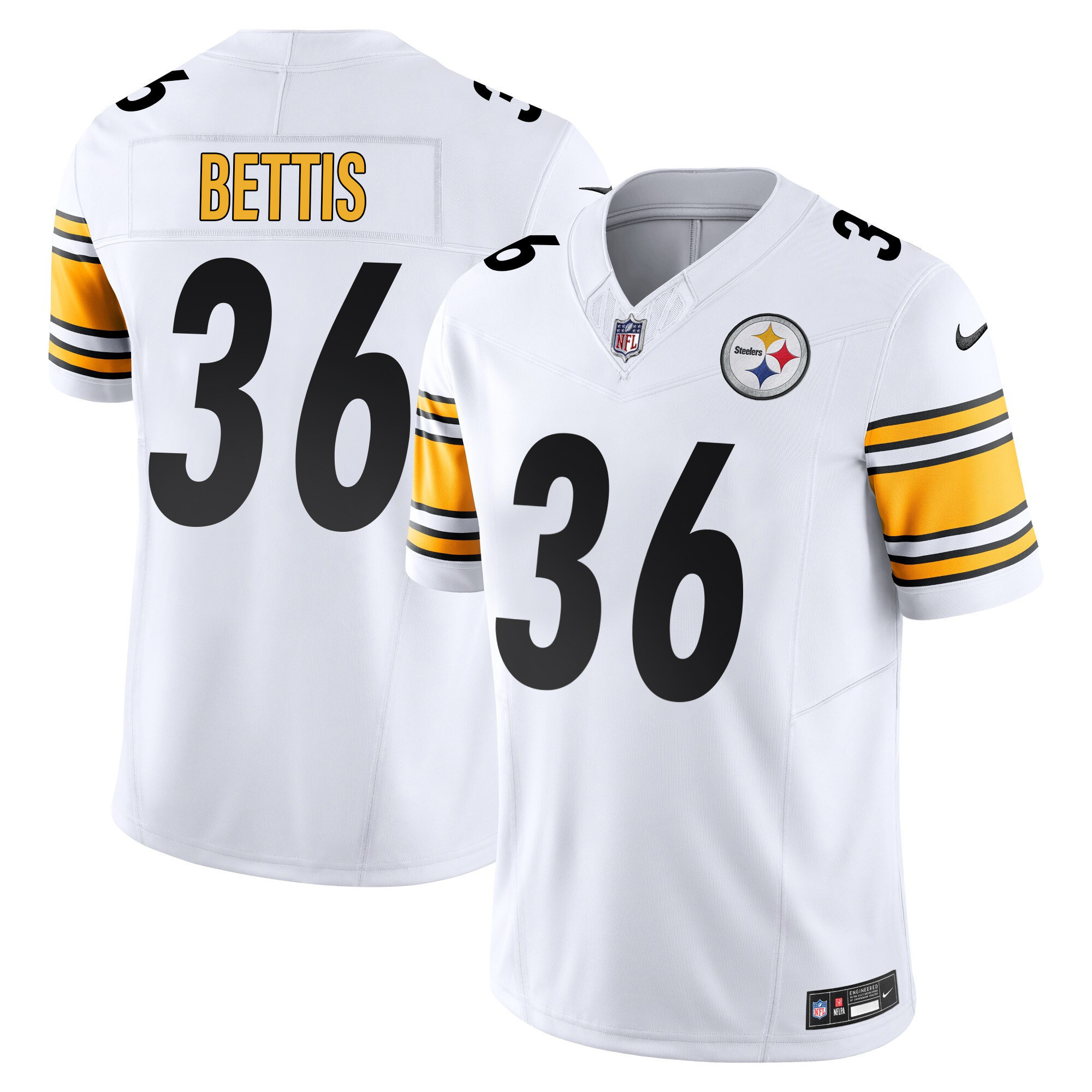 Jerome Bettis Men's Pittsburgh Steelers Vapor Limited White Jersey - All Stitched