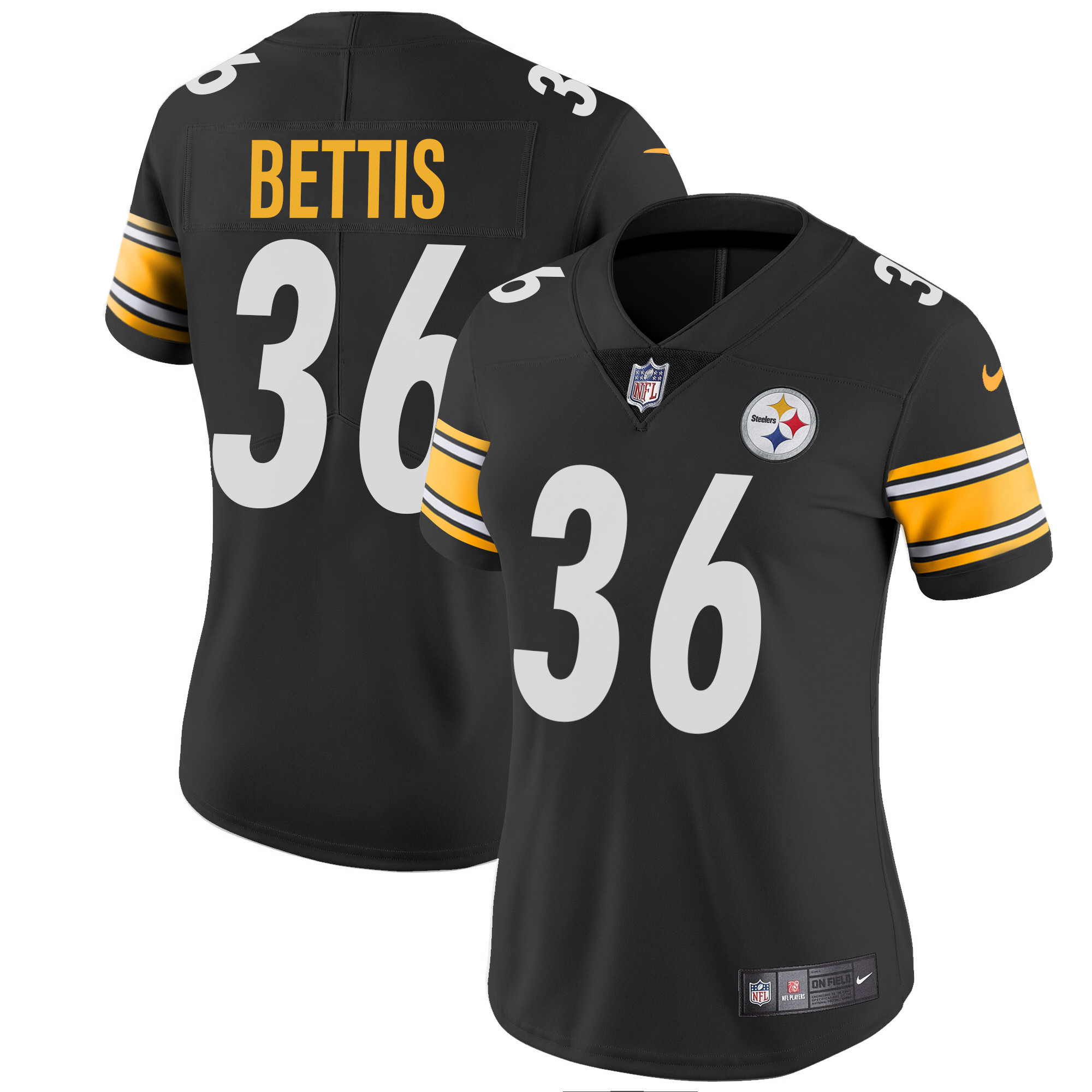 Jerome Bettis Women's Pittsburgh Steelers Vapor Limited Black Jersey - All Stitched