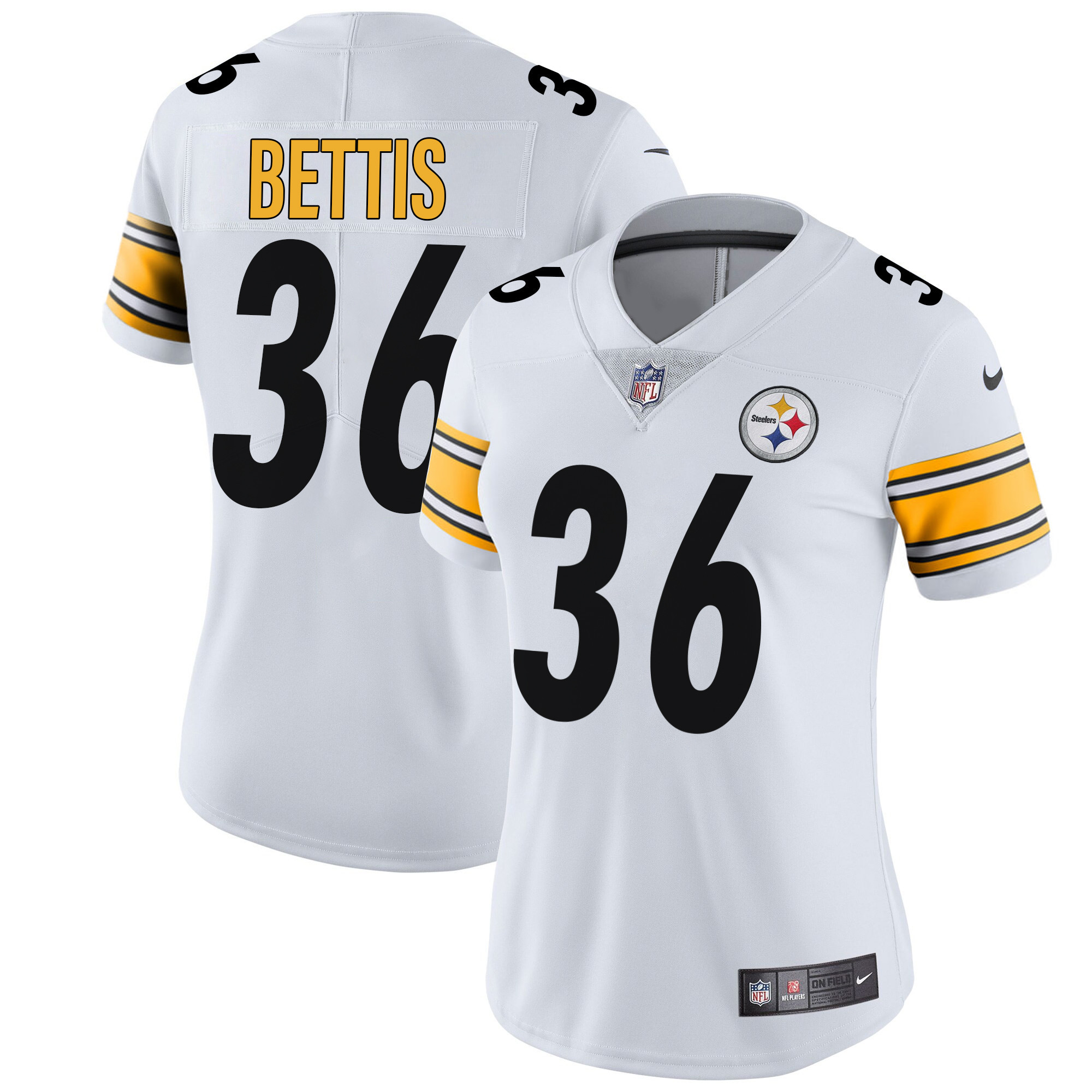 Jerome Bettis Women's Pittsburgh Steelers Vapor Limited White Jersey - All Stitched