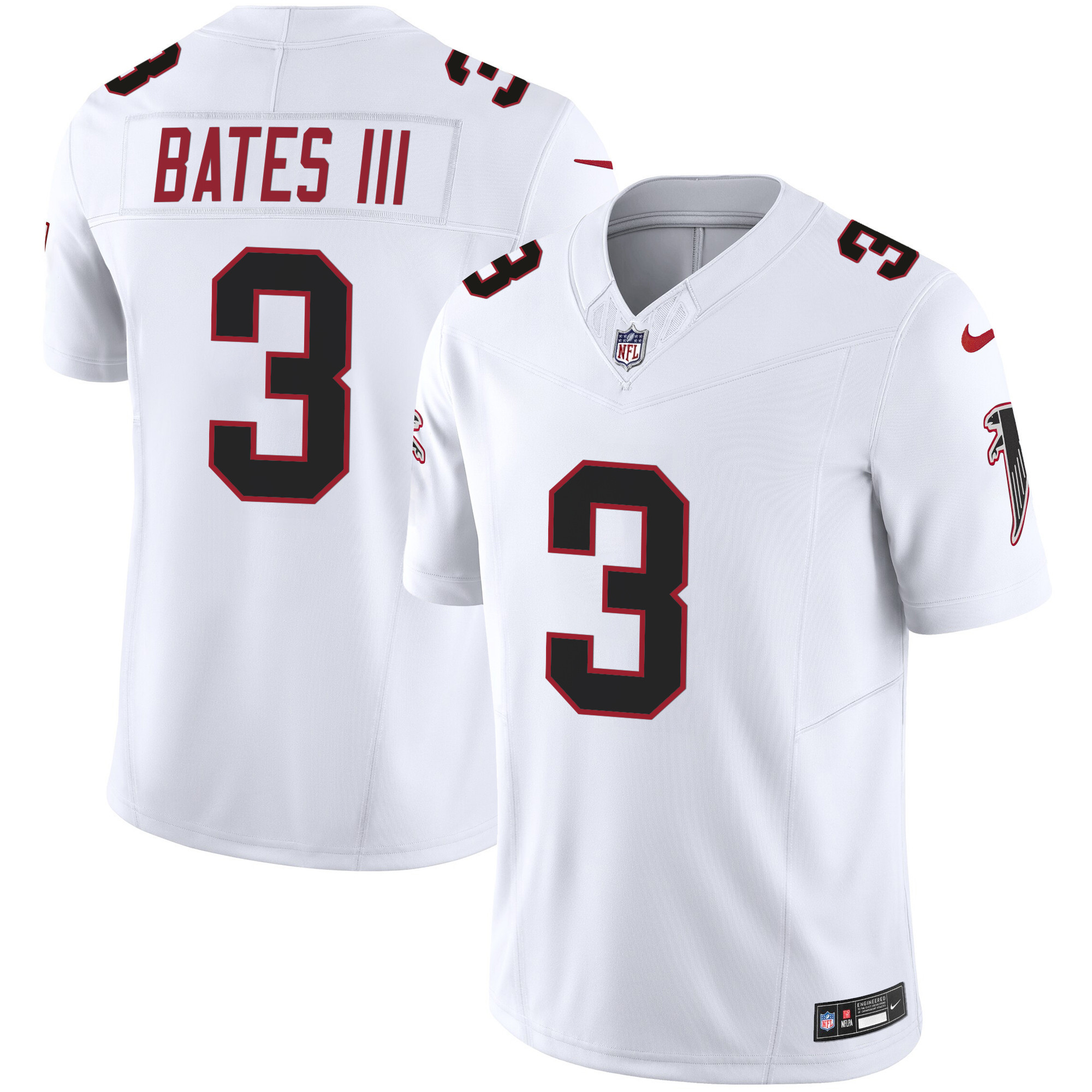 Jessie Bates III Men's Atlanta Falcons Vapor Limited White Jersey - All Stitched