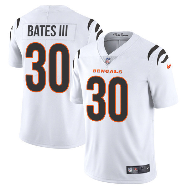 Jessie Bates III Men's Cincinnati Bengals Player Vapor Limited White Jersey - All Stitched
