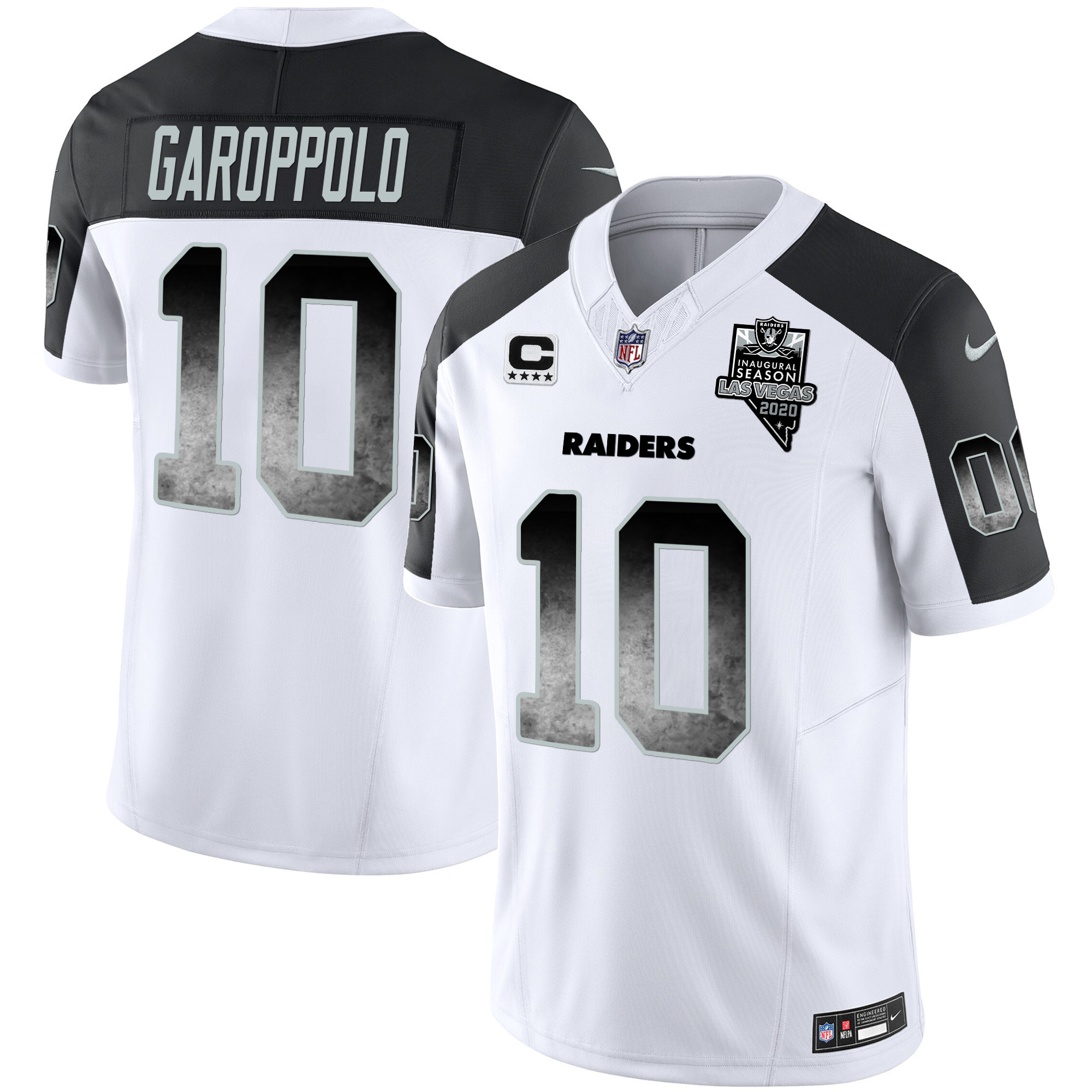 Jimmy Garoppolo Men's Las Vegas Raiders Arch Smoke Vapor Inverted Jersey - All Stitched