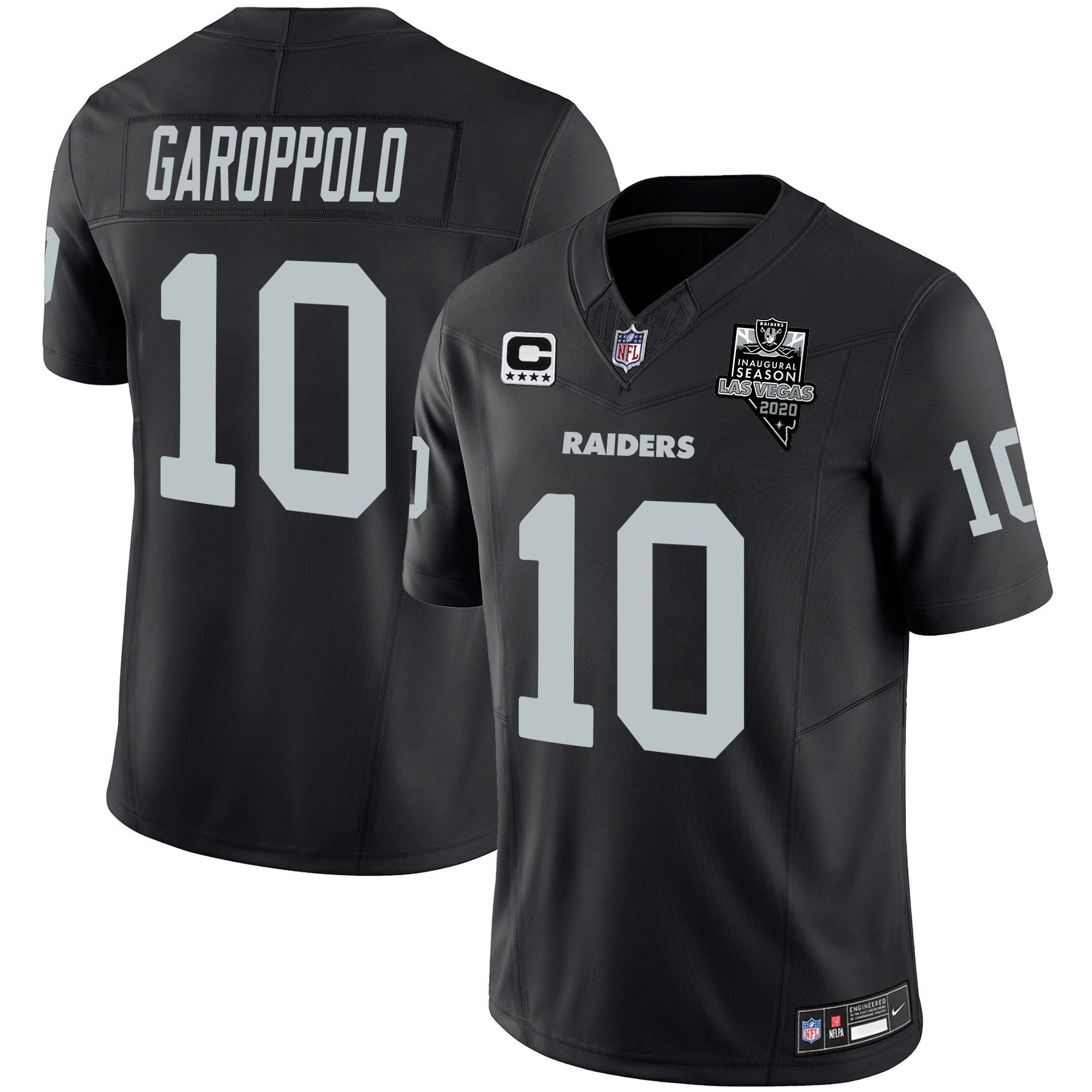 Jimmy Garoppolo Men's Las Vegas Raiders Vapor Limited Black Jersey - All Stitched