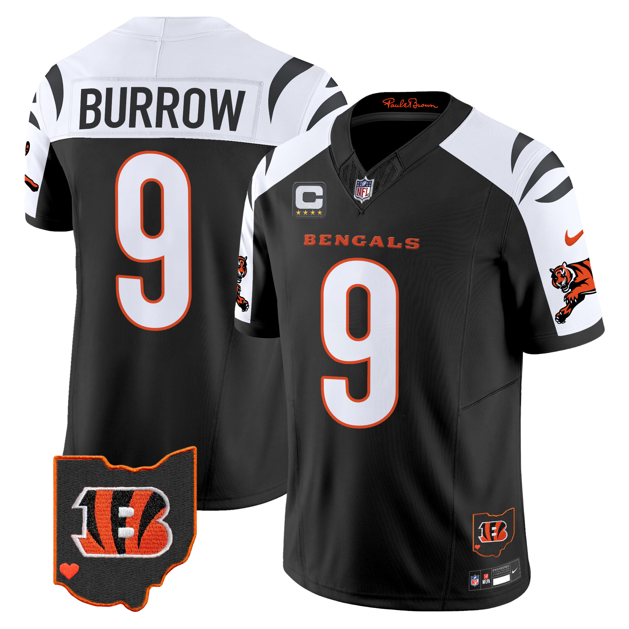 Joe Burrow Men's Cincinnati Bengals 2024 Vapor Limited Alternate Jersey - All Stitched