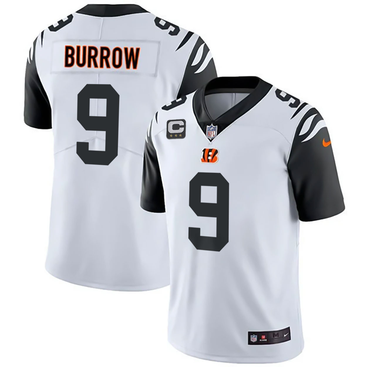 Joe Burrow Men's Cincinnati Bengals Regular Vapor Color Rush Jersey - All Stitched