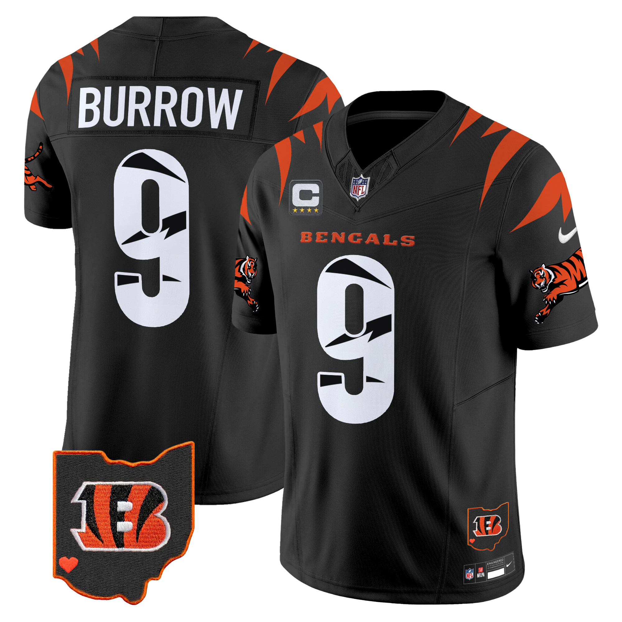 Joe Burrow Men's Cincinnati Bengals Special Vapor Limited Black Jersey - All Stitched