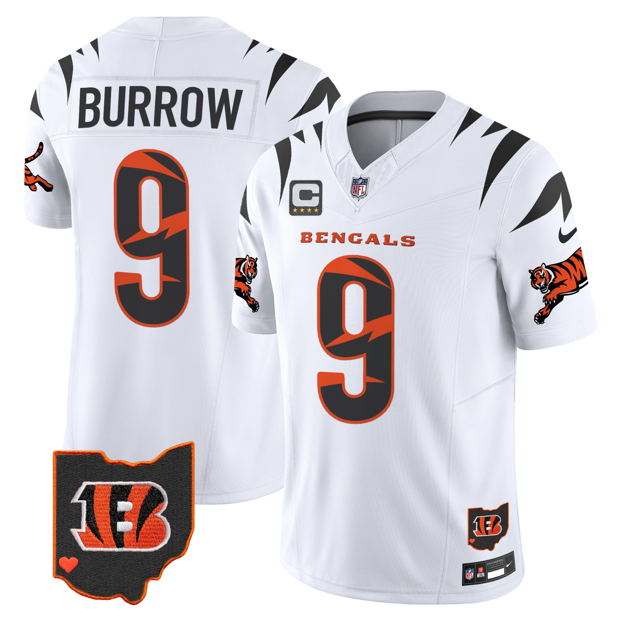Joe Burrow Men's Cincinnati Bengals Special Vapor Limited White Jersey - All Stitched