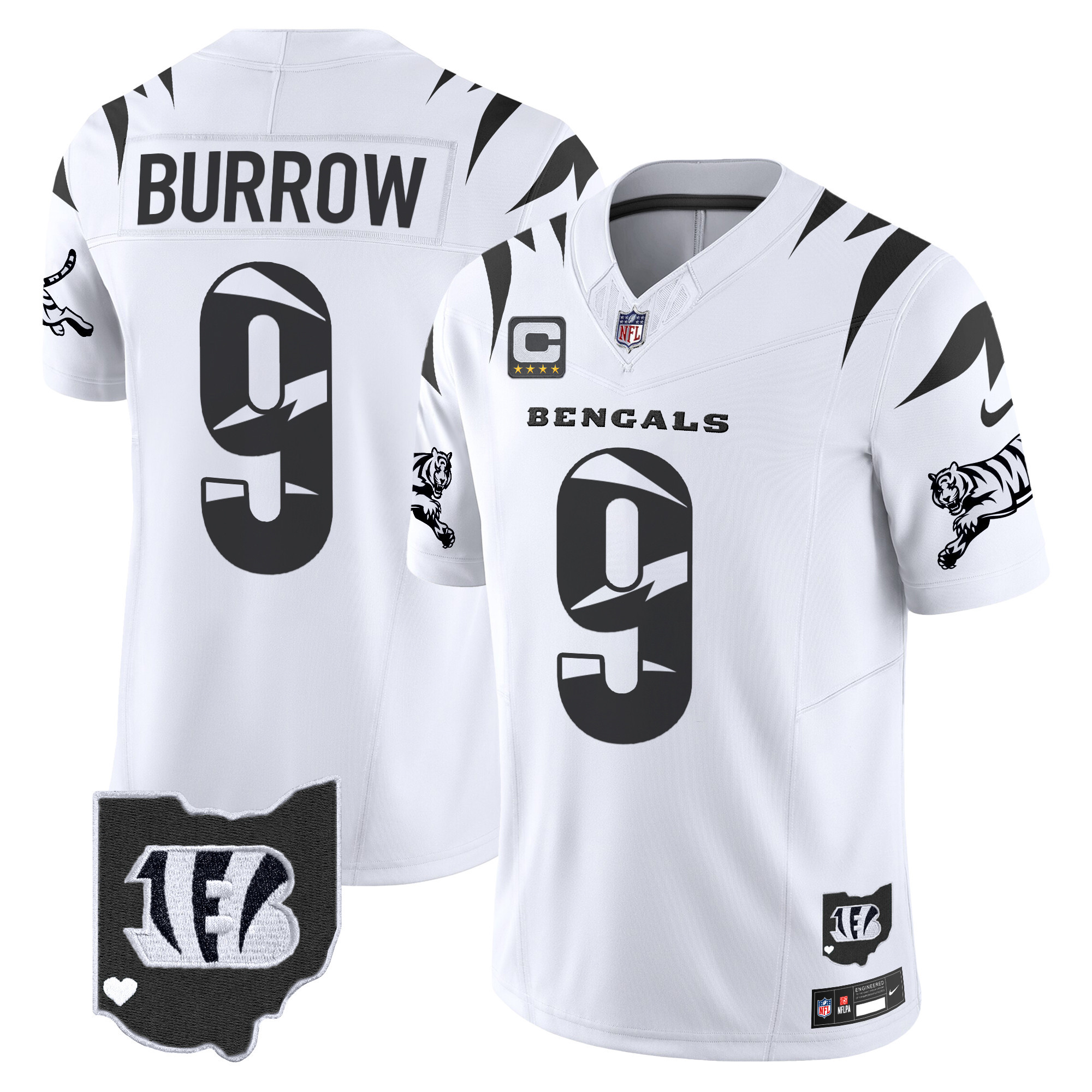 Joe Burrow Men's Cincinnati Bengals Special Vapor Limited White Limited Jersey - All Stitched
