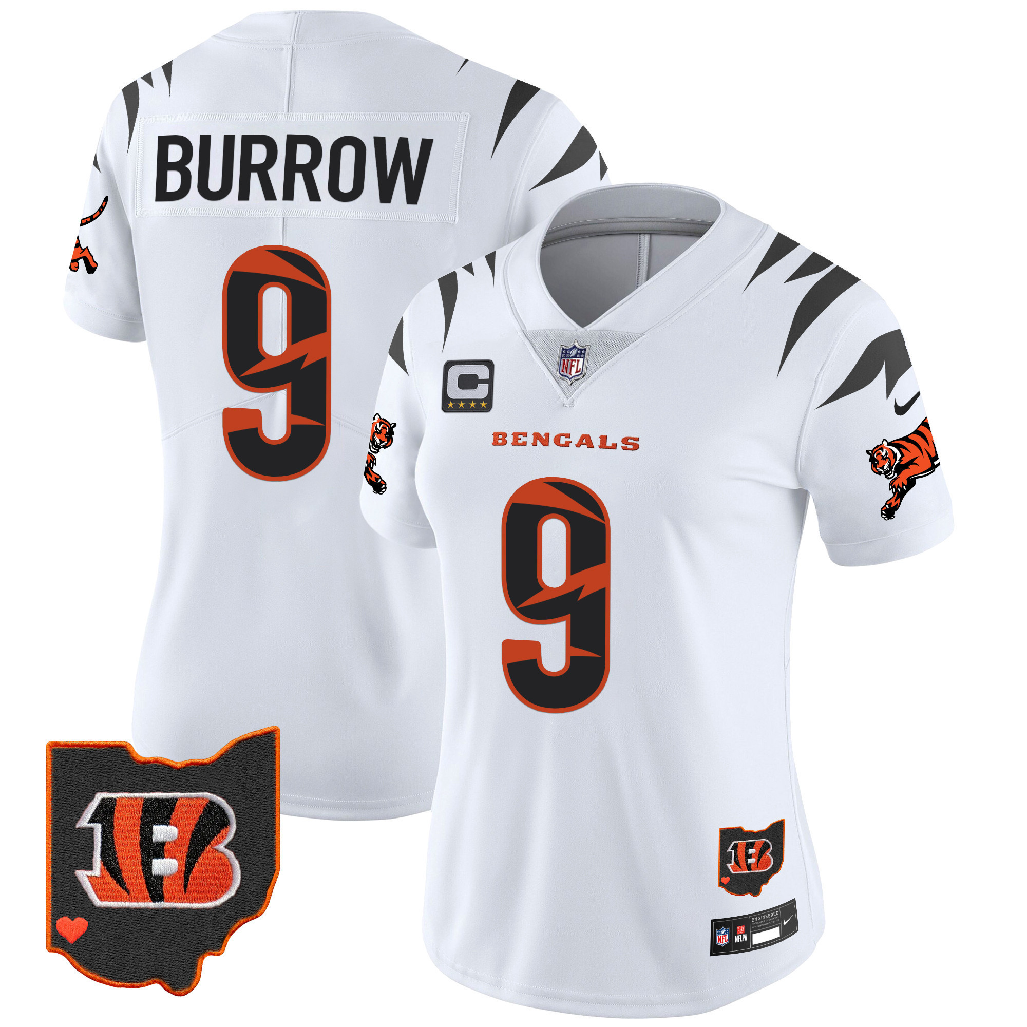 Joe Burrow Women's Cincinnati Bengals Special Vapor Limited White Jersey - All Stitched