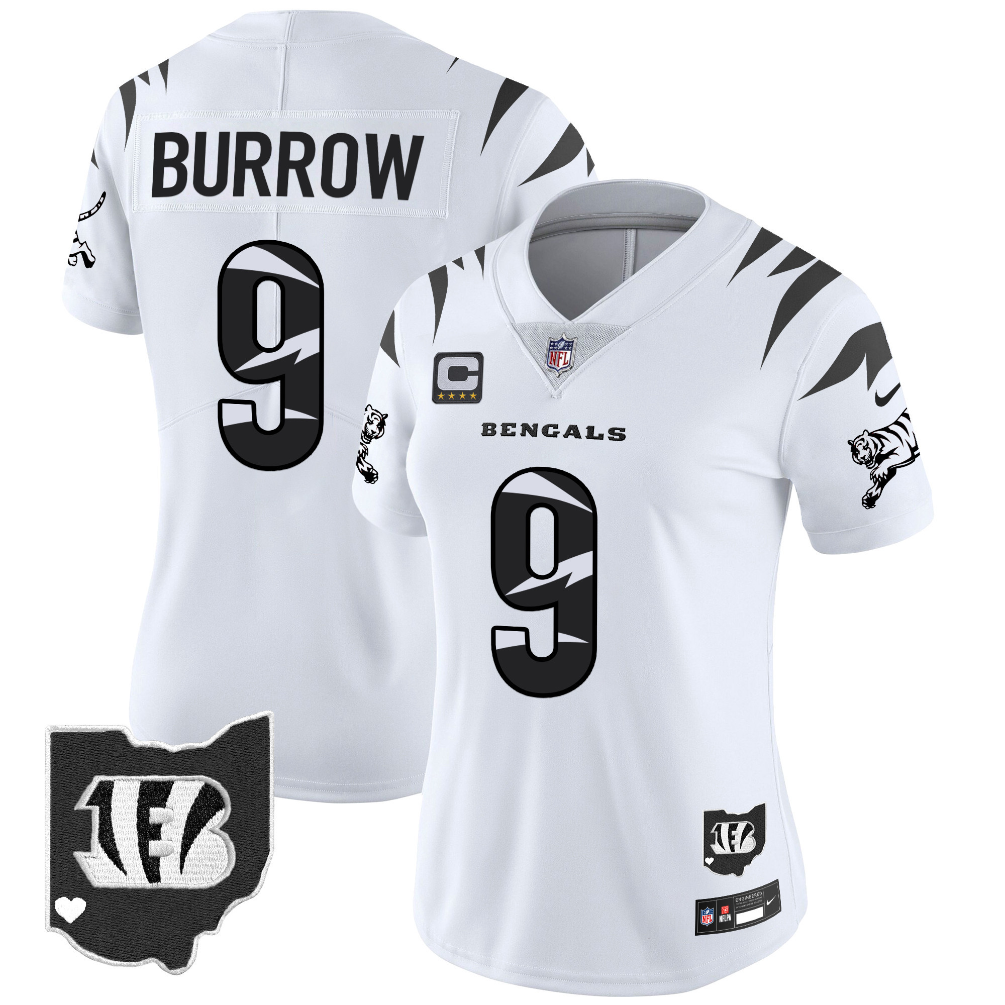 Joe Burrow Women's Cincinnati Bengals Special Vapor Limited White Limited Jersey - All Stitched