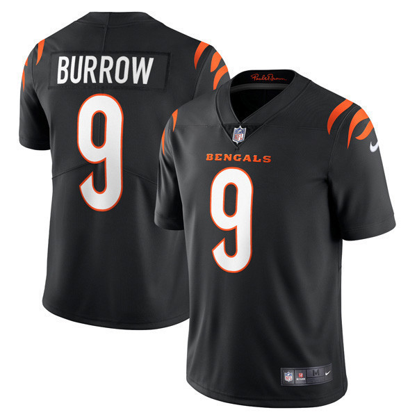 Joe Burrow Youth's Cincinnati Bengals Player Vapor Limited Black Jersey - All Stitched