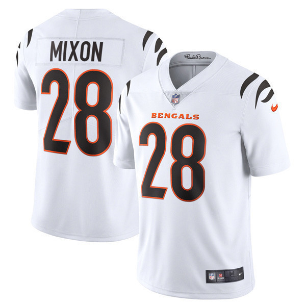 Joe Mixon Men's Cincinnati Bengals Player Vapor Limited White Jersey - All Stitched