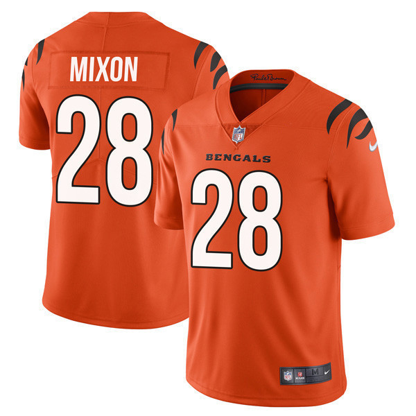 Joe Mixon Youth's Cincinnati Bengals Player Vapor Limited Orange Jersey - All Stitched