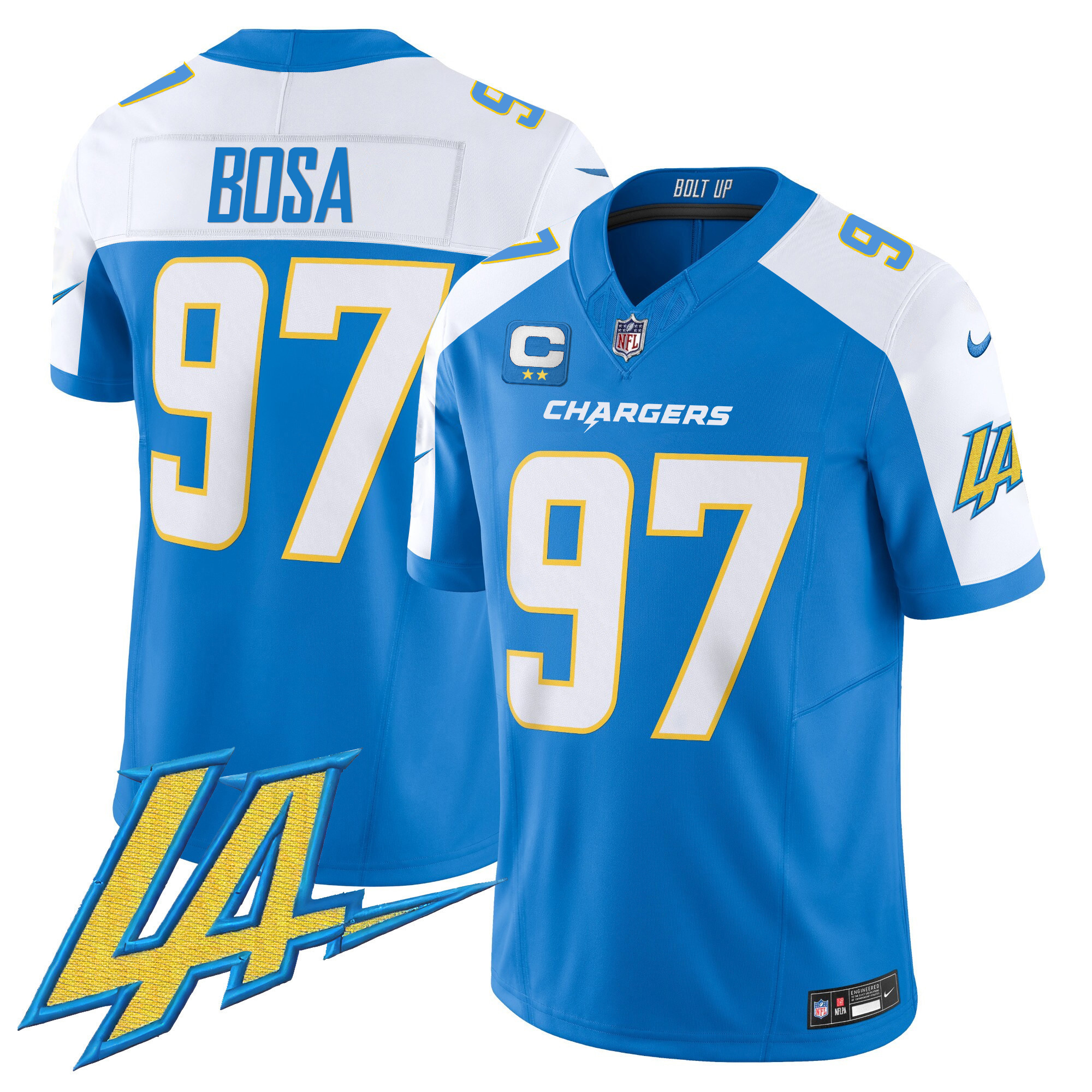 Joey Bosa Men's Los Angeles Chargers Vapor Limited Blue Alternate Jersey - All Stitched