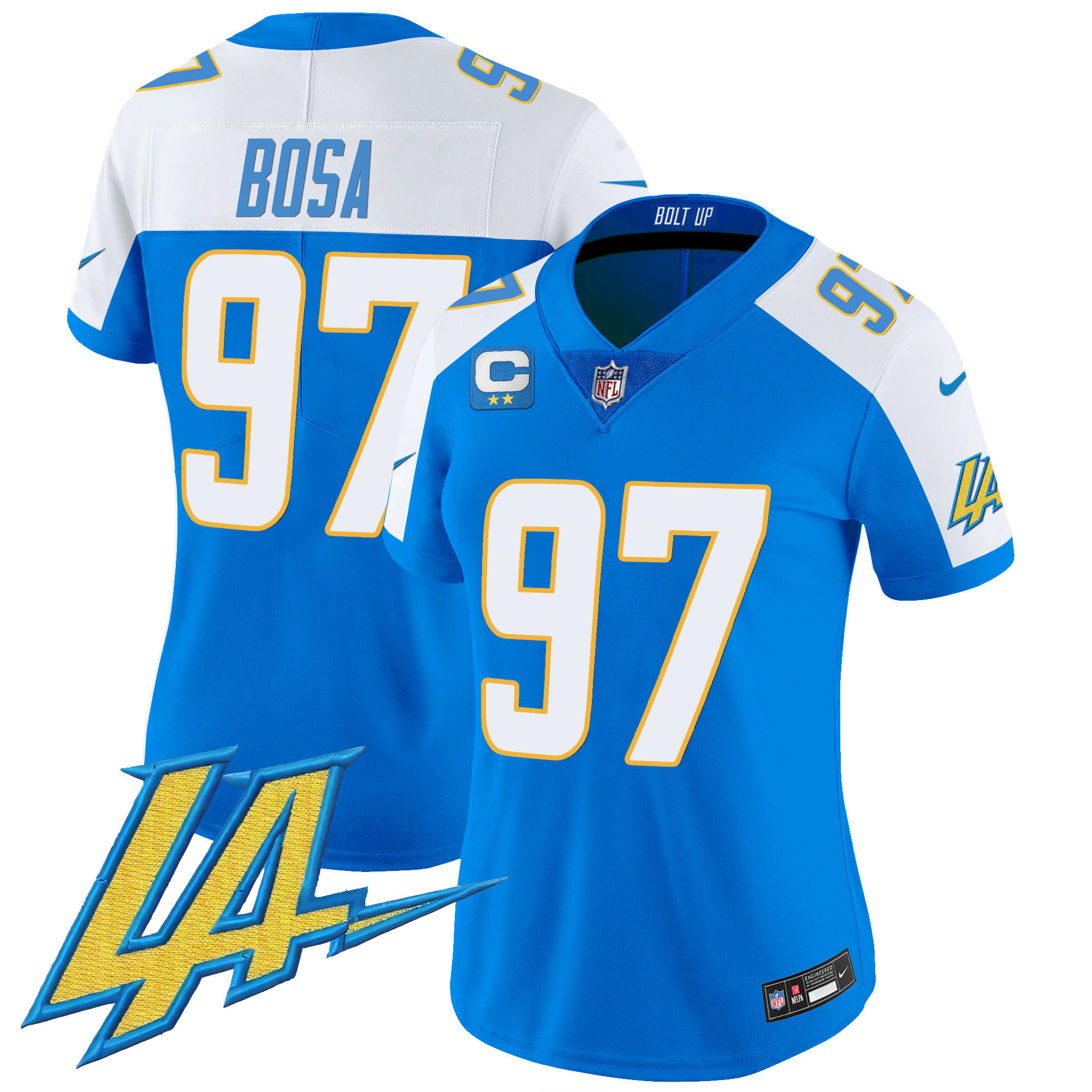 Joey Bosa Women's Los Angeles Chargers Vapor Limited Blue Alternate Jersey - All Stitched