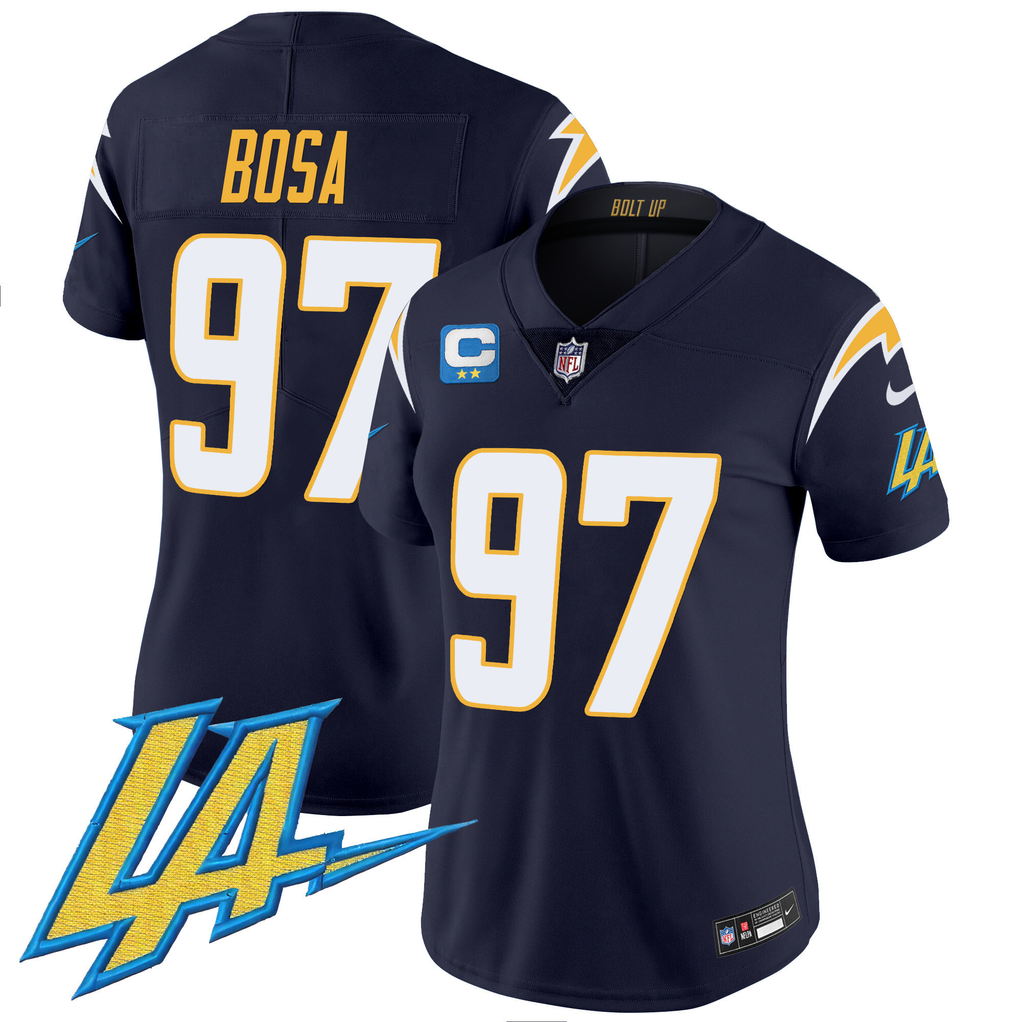 Joey Bosa Women's Los Angeles Chargers Vapor Limited Navy Jersey - All Stitched