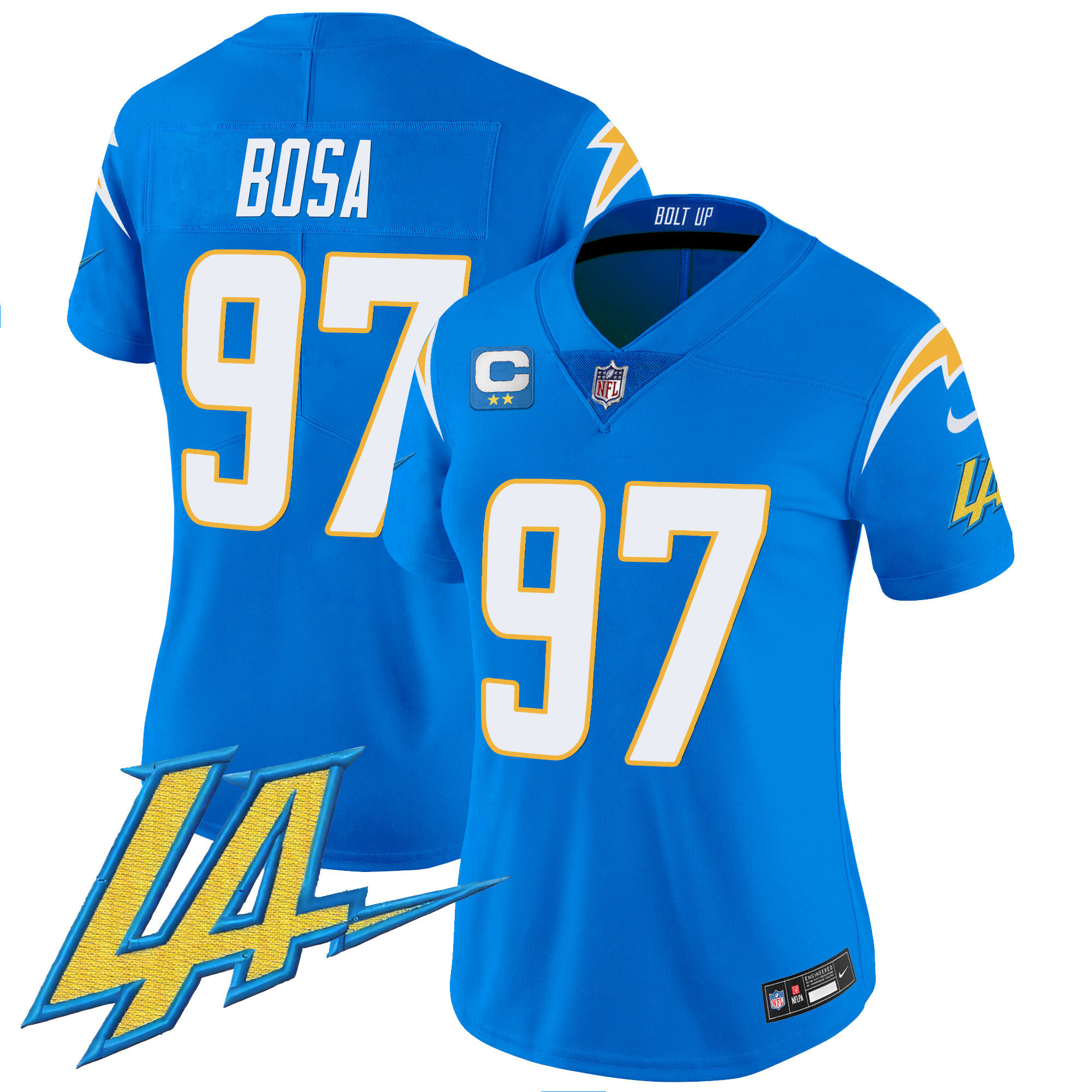 Joey Bosa Women's Los Angeles Chargers Vapor Limited Powder Blue Jersey - All Stitched