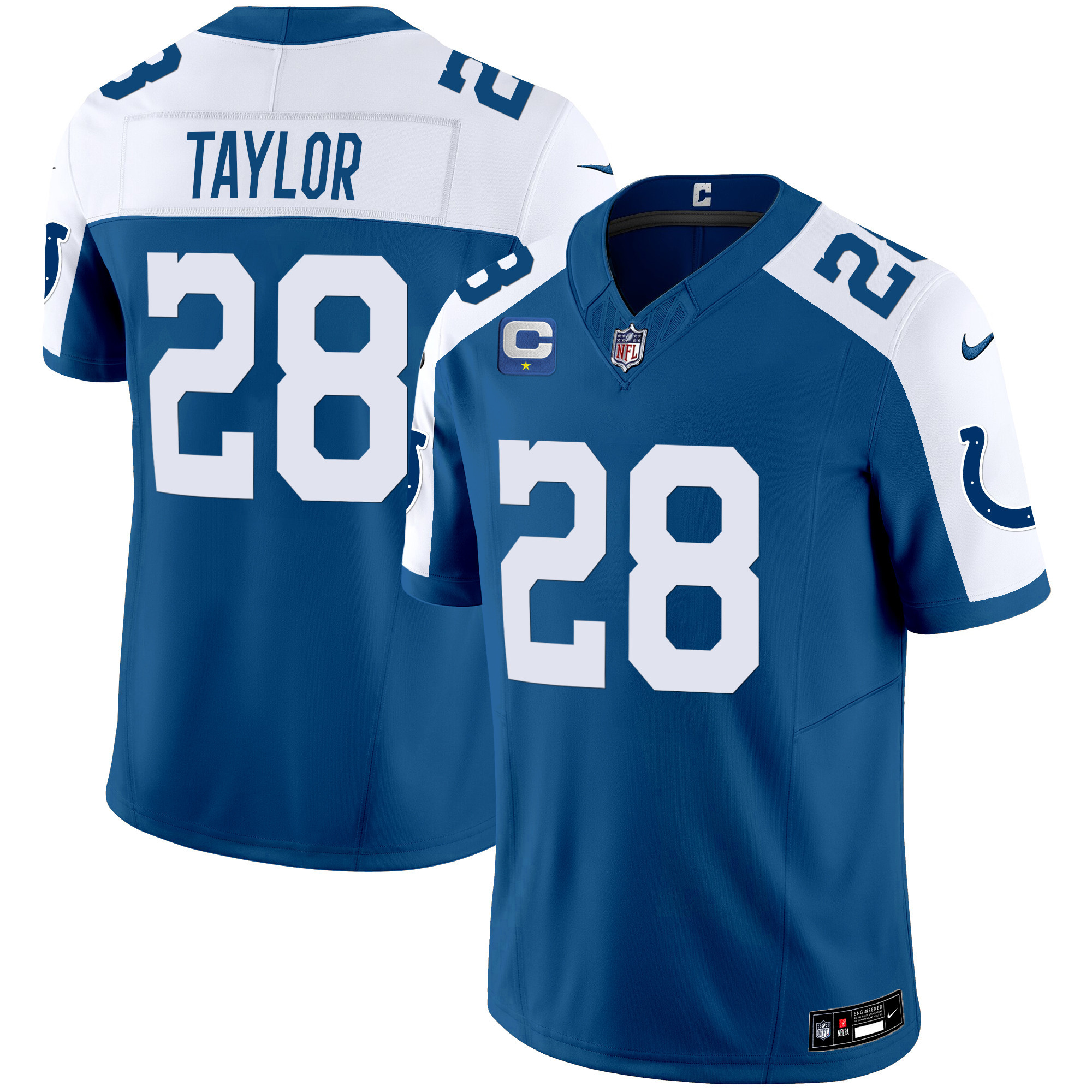 Jonathan Taylor Men's Indianapolis Colts Vapor Limited Royal Alternate Jersey - All Stitched