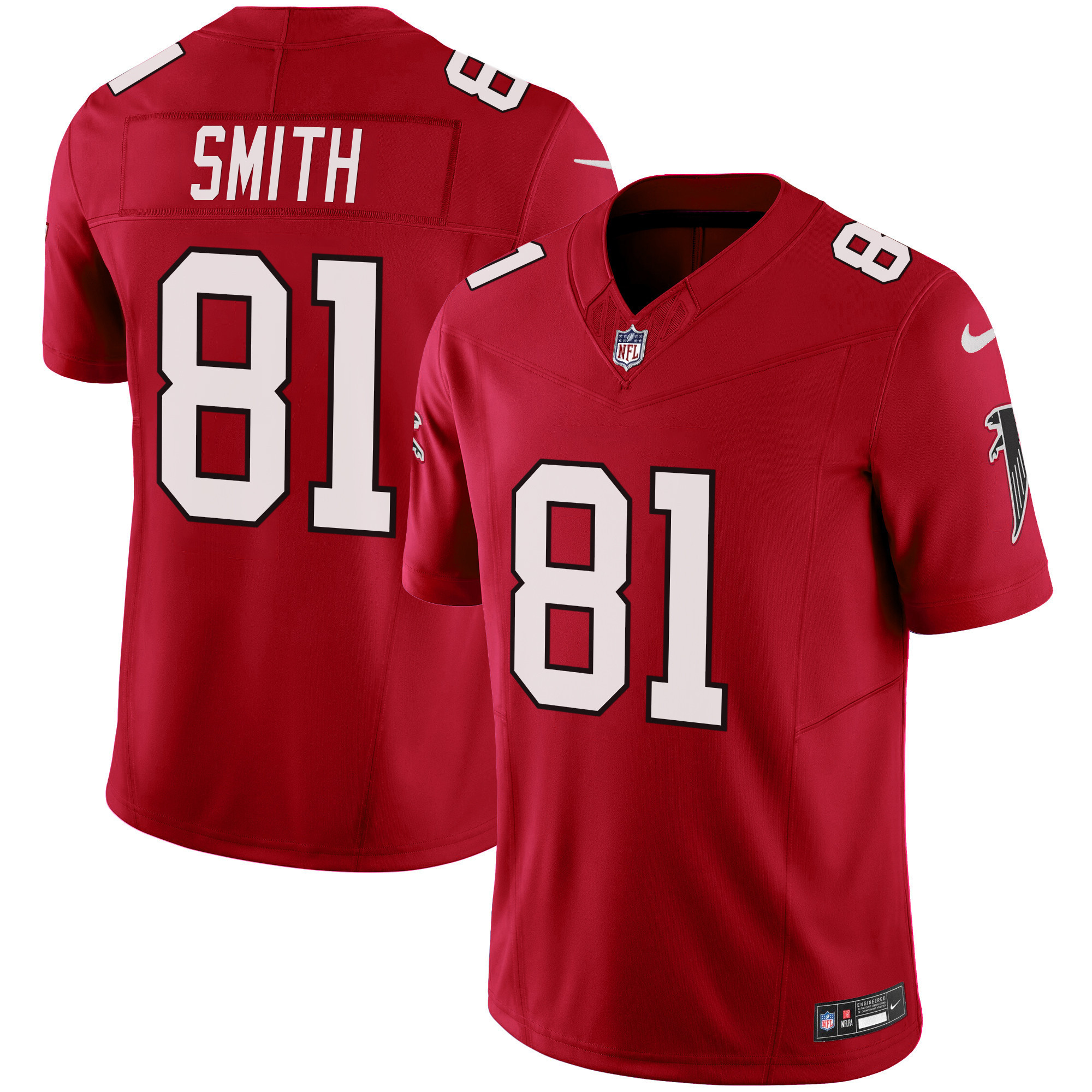 Jonnu Smith Men's Atlanta Falcons Vapor Limited Red Jersey - All Stitched