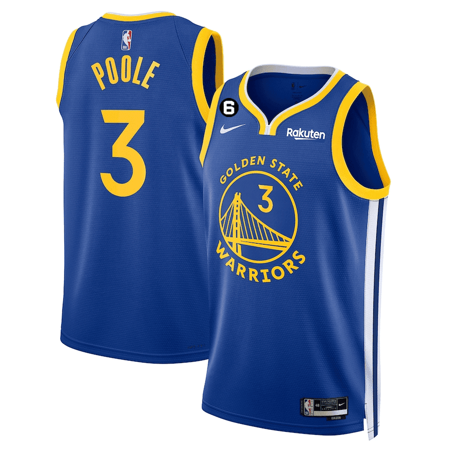 Jordan Poole Men's Golden State Warriors 2022/23 Icon Jersey Collection - All Stitched