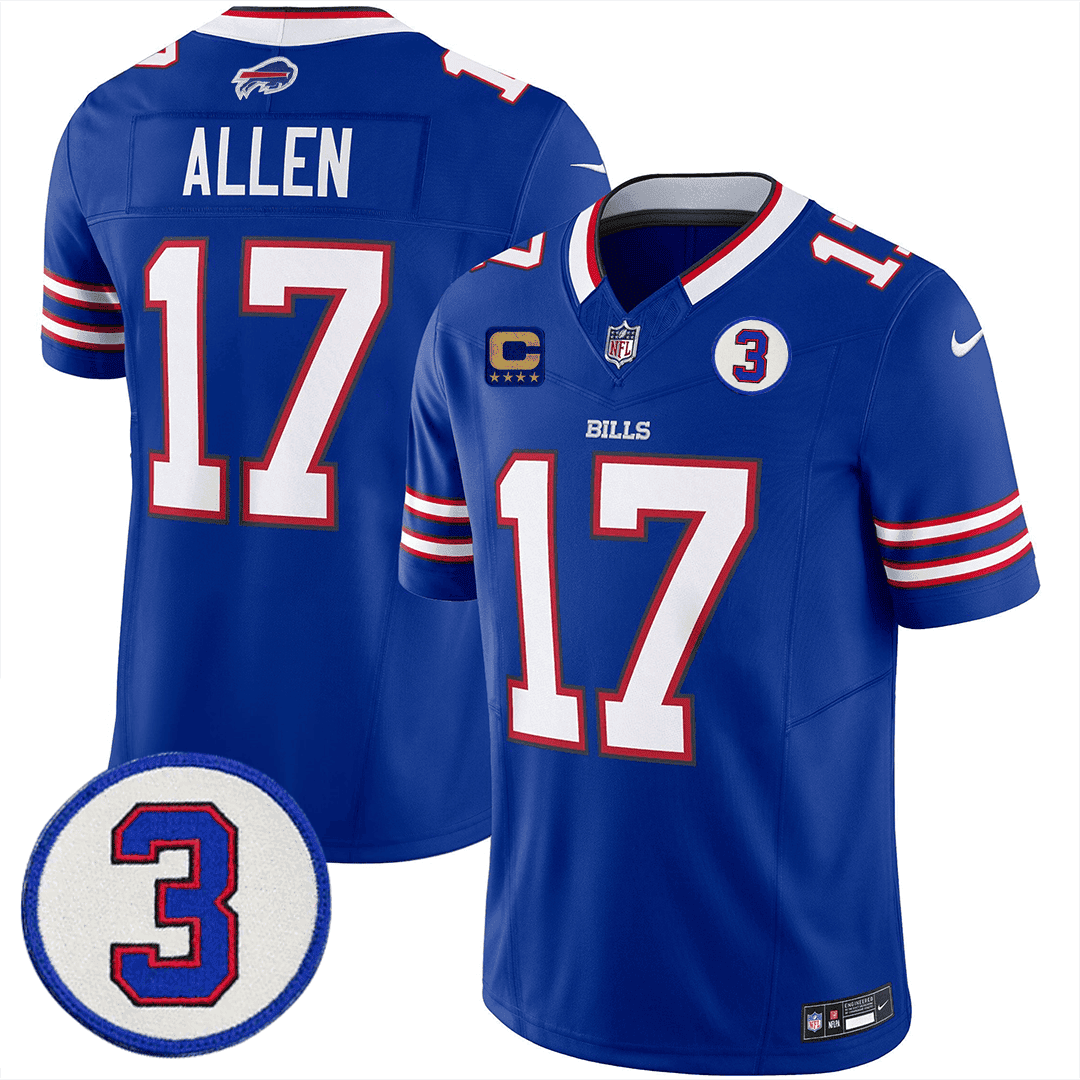 Josh Allen Men's Buffalo Bills Damar Honoring Patch Vapor Limited Royal Jersey - All Stitched