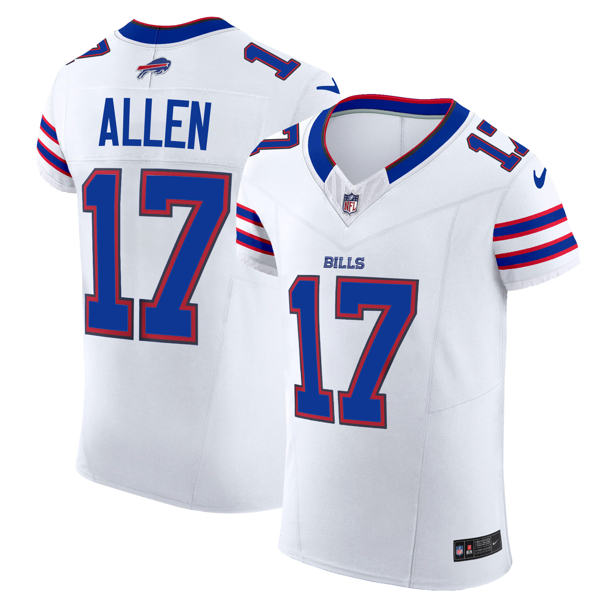 Josh Allen Men's Buffalo Bills Vapor Elite White Jersey - All Stitched