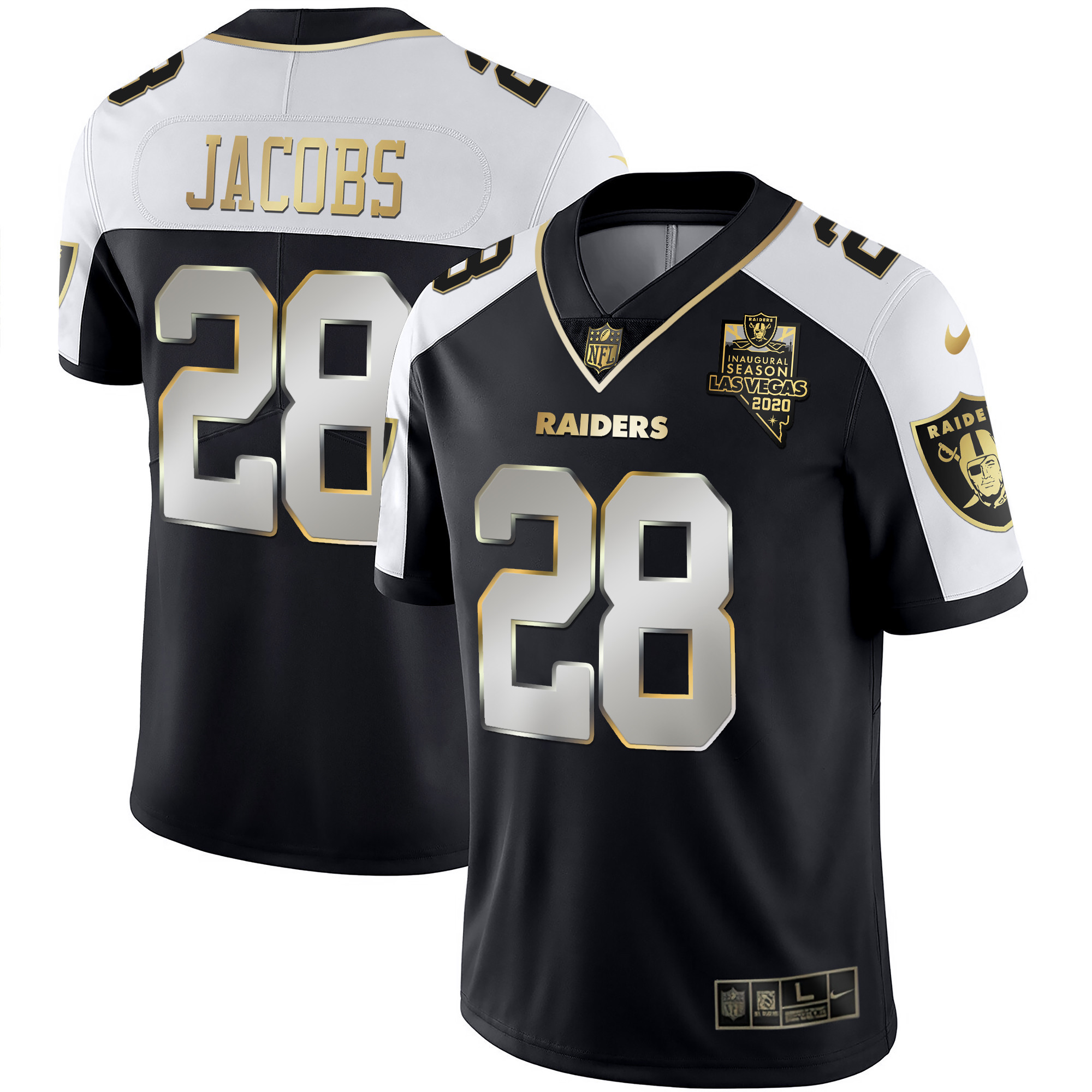 Josh Jacobs Men's Las Vegas Raiders Vapor Gold Alternate Limied Jersey - All Stitched