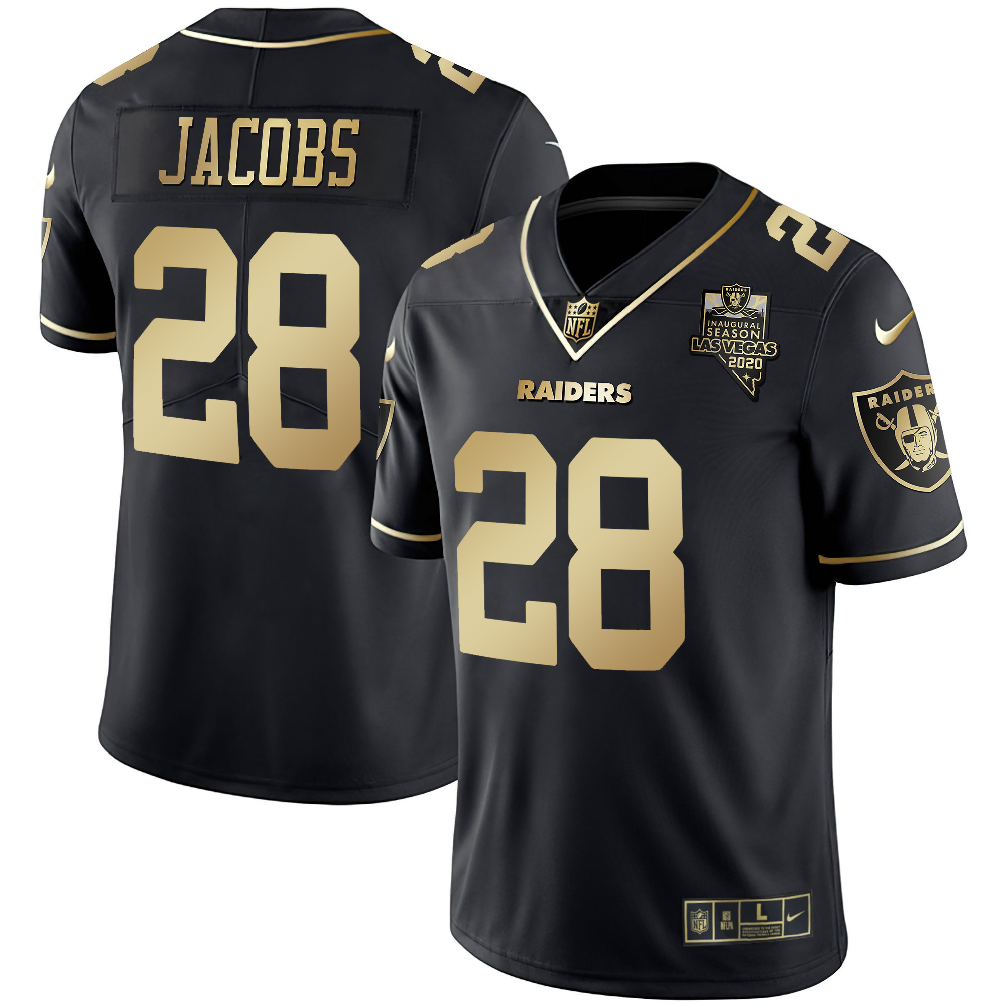 Josh Jacobs Men's Las Vegas Raiders Vapor Gold Gold Limited Jersey - All Stitched
