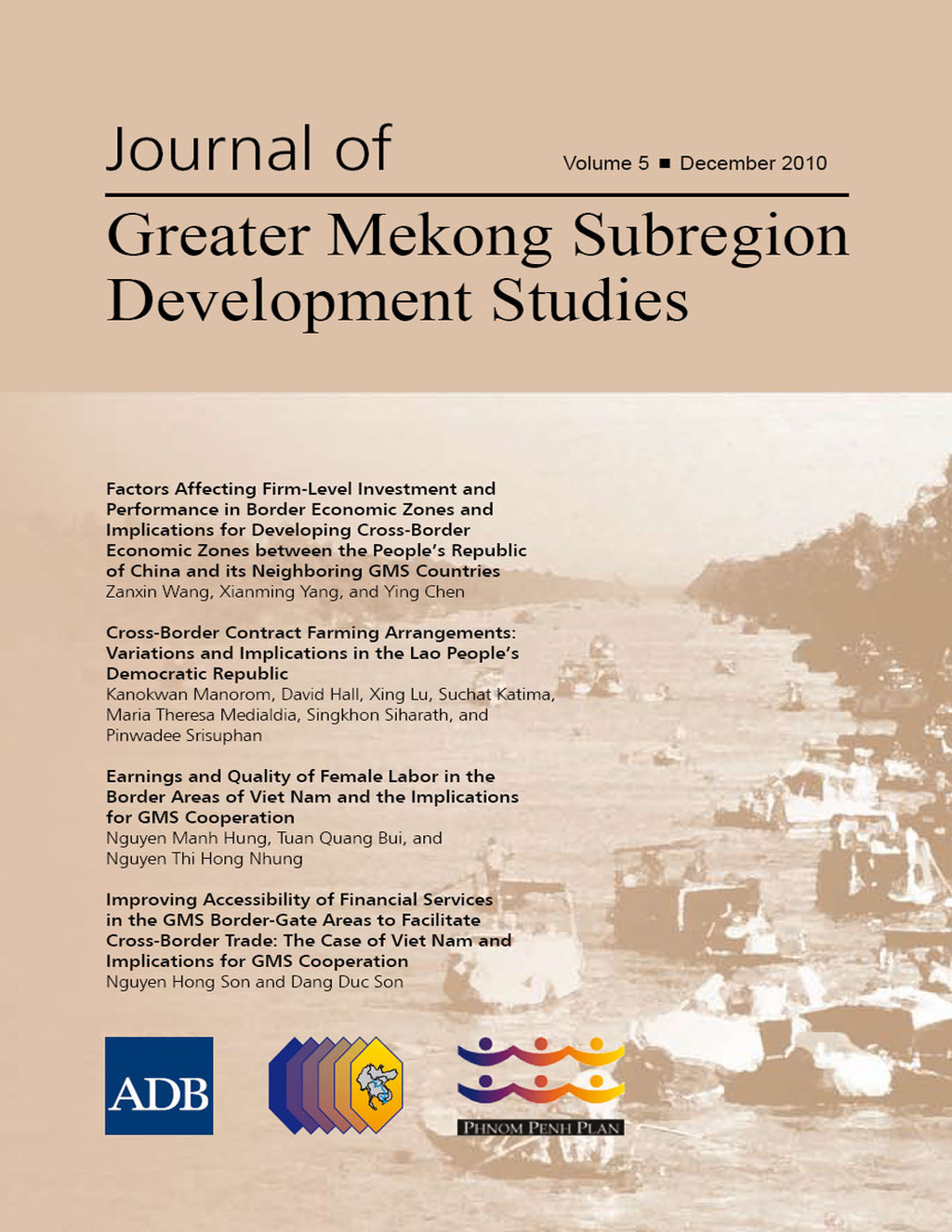 Journal of Greater Mekong Subregion Development Studies December 2010 1st Edition - (PDF/EPUB Version)