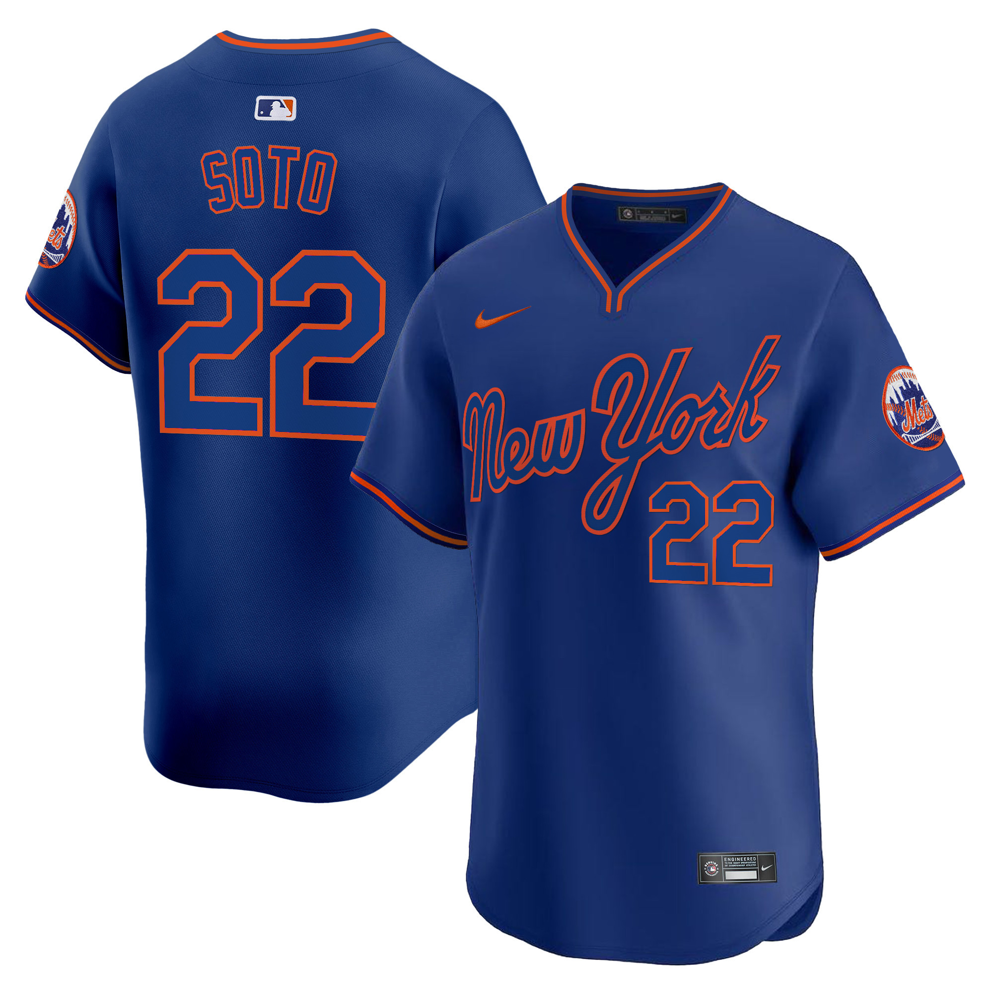 Juan Soto Men's New York Mets 2025 Road Alternate Royal Jersey - All Stitched