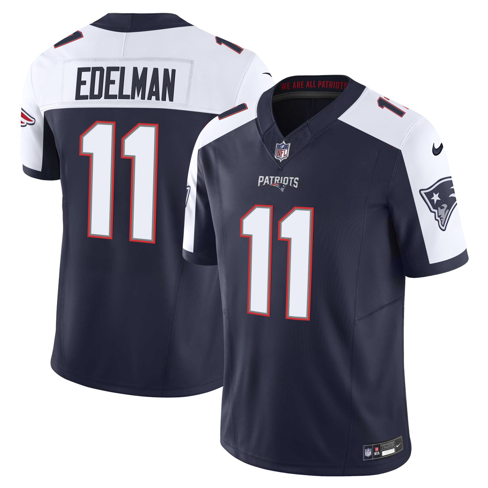 Julian Edelman Men's New England Patriots Vapor Limited Alternate Jersey - All Stitched
