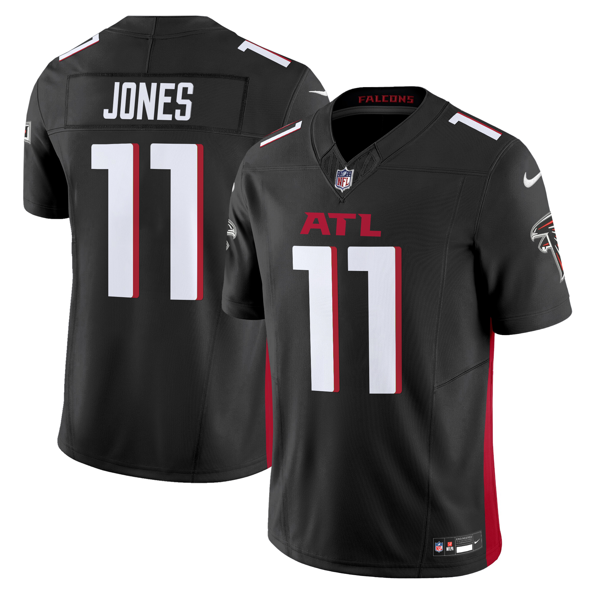 Julio Jones Men's Atlanta Falcons 2024 Vapor Limited Black Jersey - All Stitched
