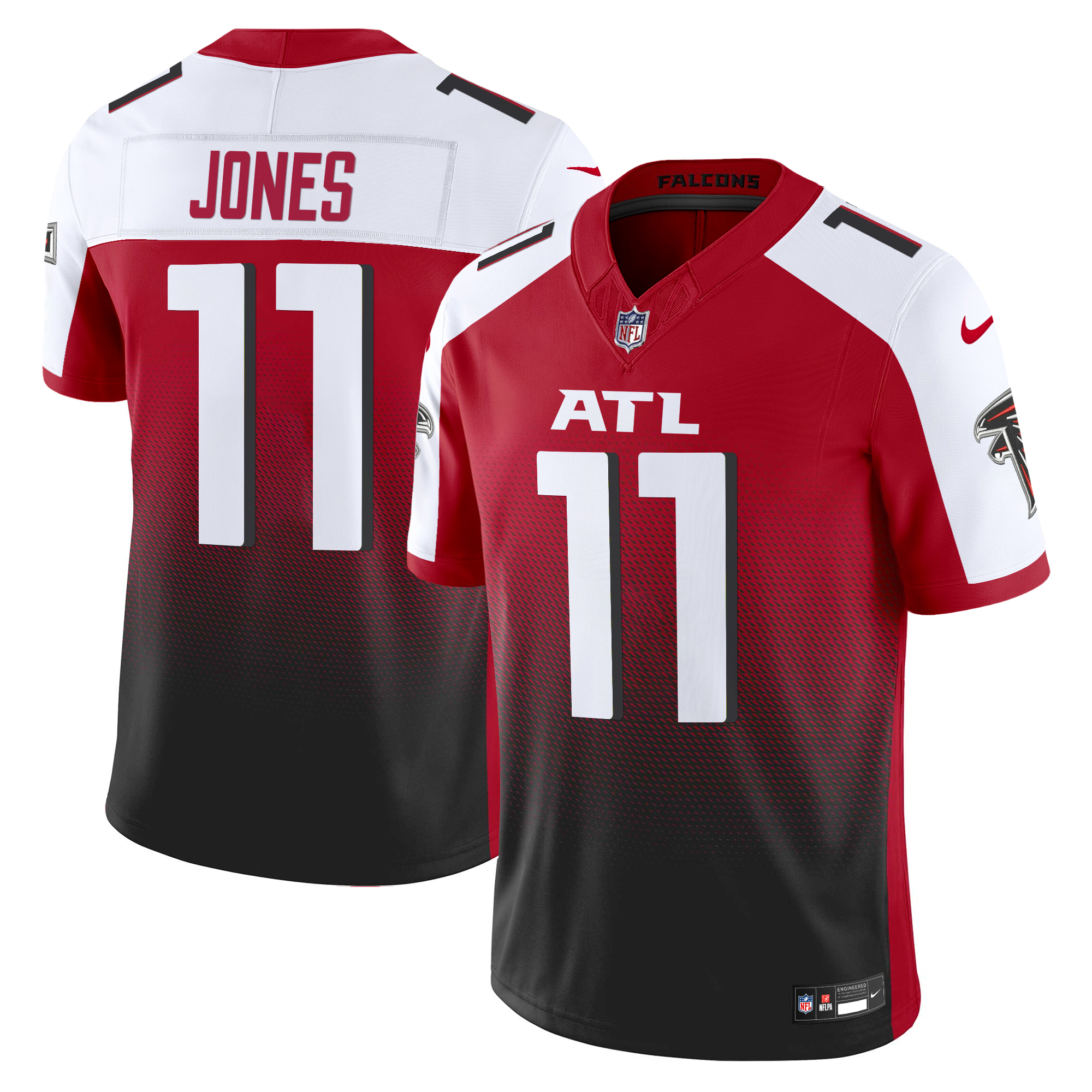 Julio Jones Men's Atlanta Falcons 2024 Vapor Limited Red Alternate Jersey - All Stitched
